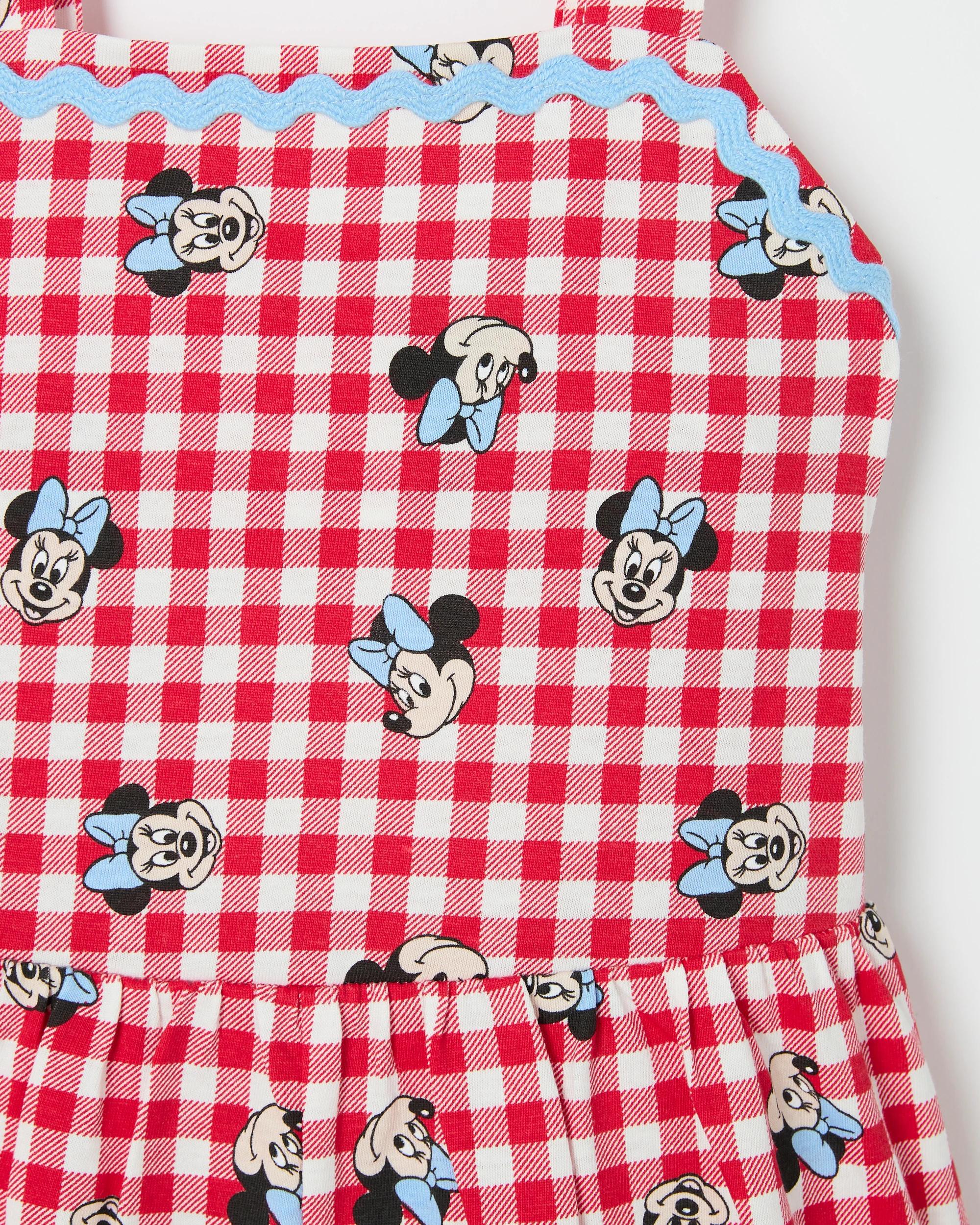 2 Disney Minnie Mouse Australian Cotton Woven Playsuit MINNIE MOUSE RED GINGHAM, 2 of 2
