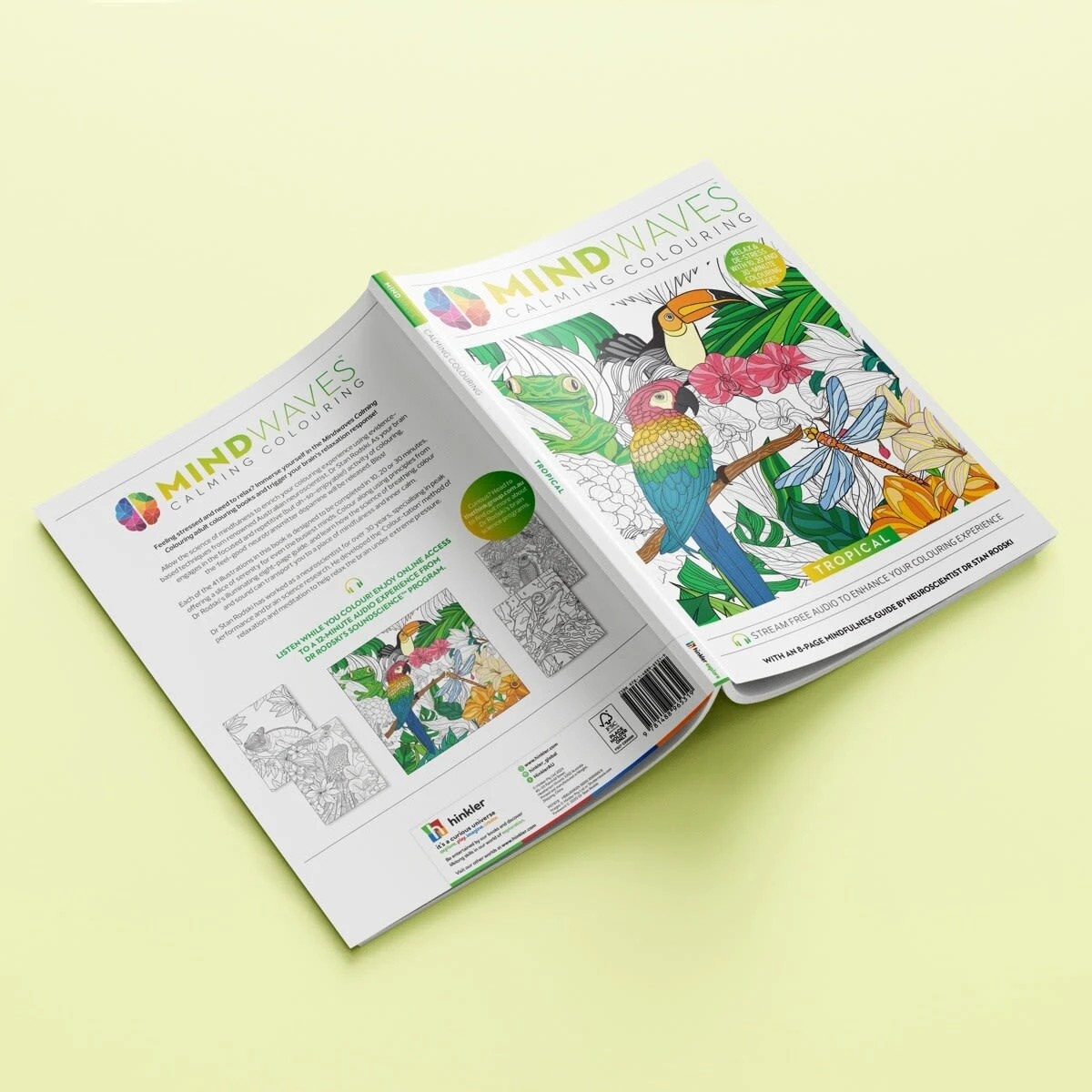 4 Mindwaves Calming Colouring: Tropical - Book, 4 of 4