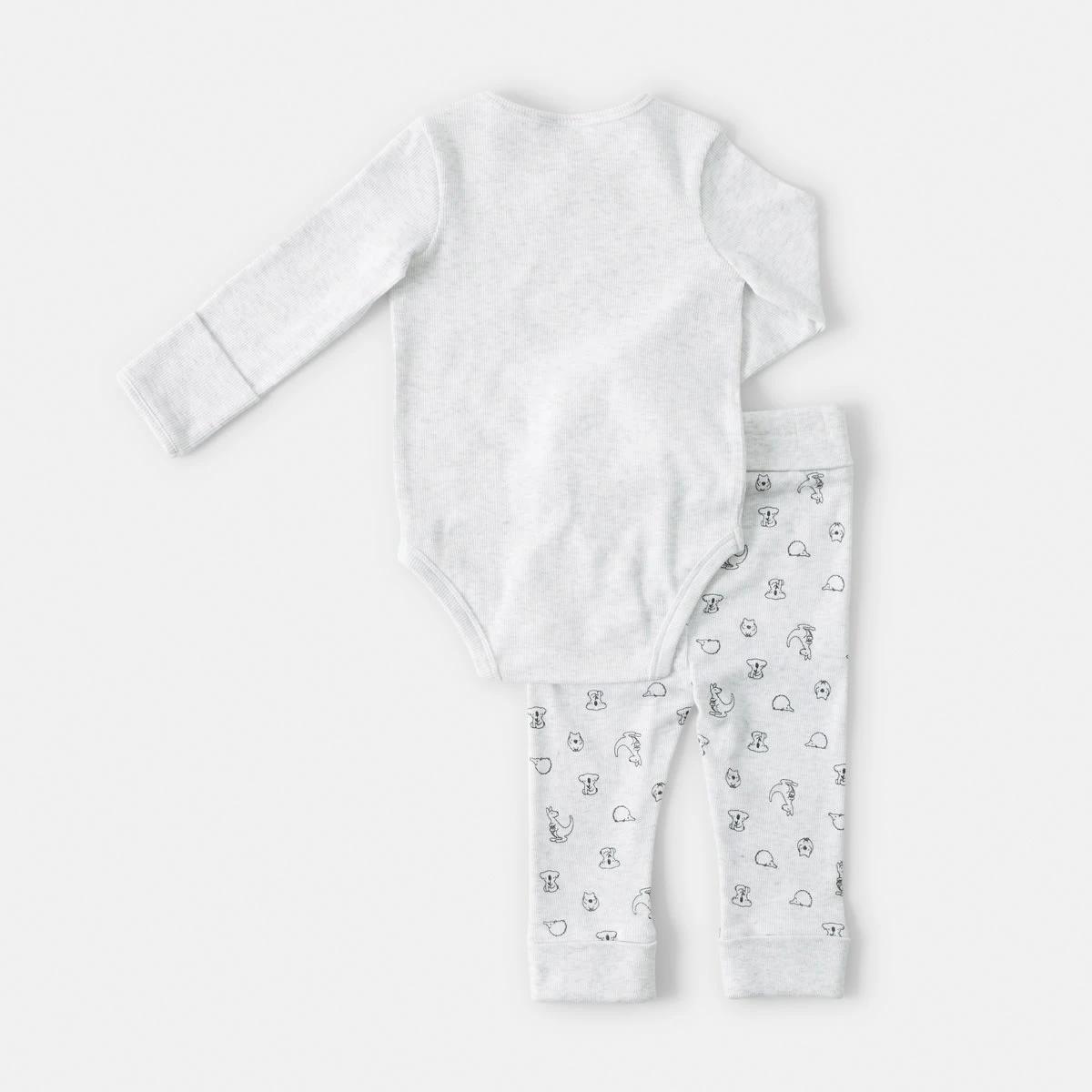 2 Grow With Me Rib Set Wht Koala, 2 of 6