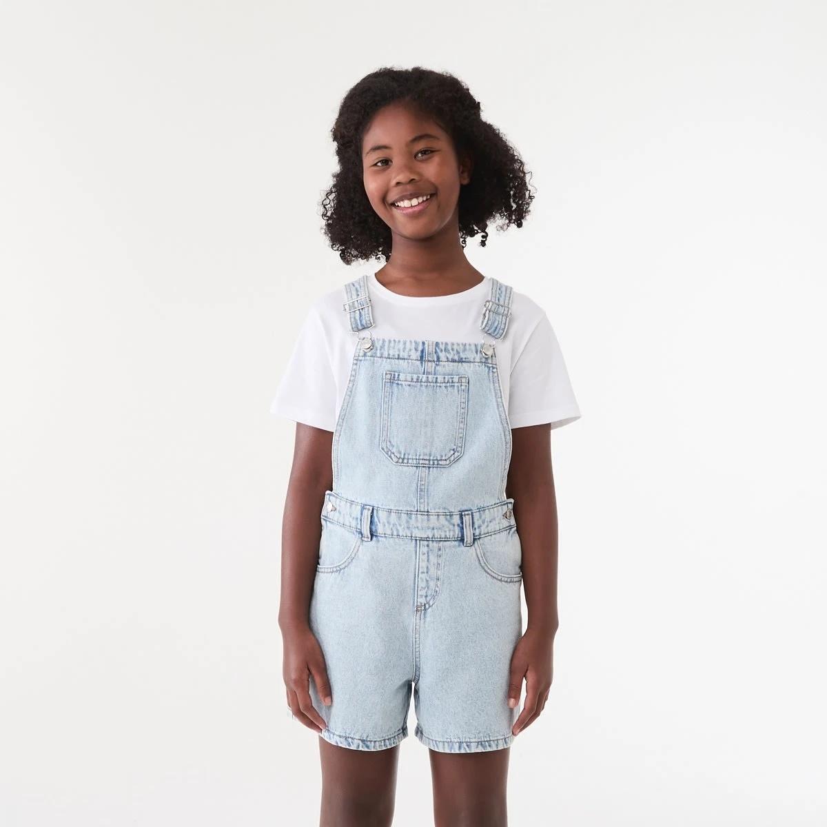 1 Denim Dungarees LIGHT WASH, 1 of 8