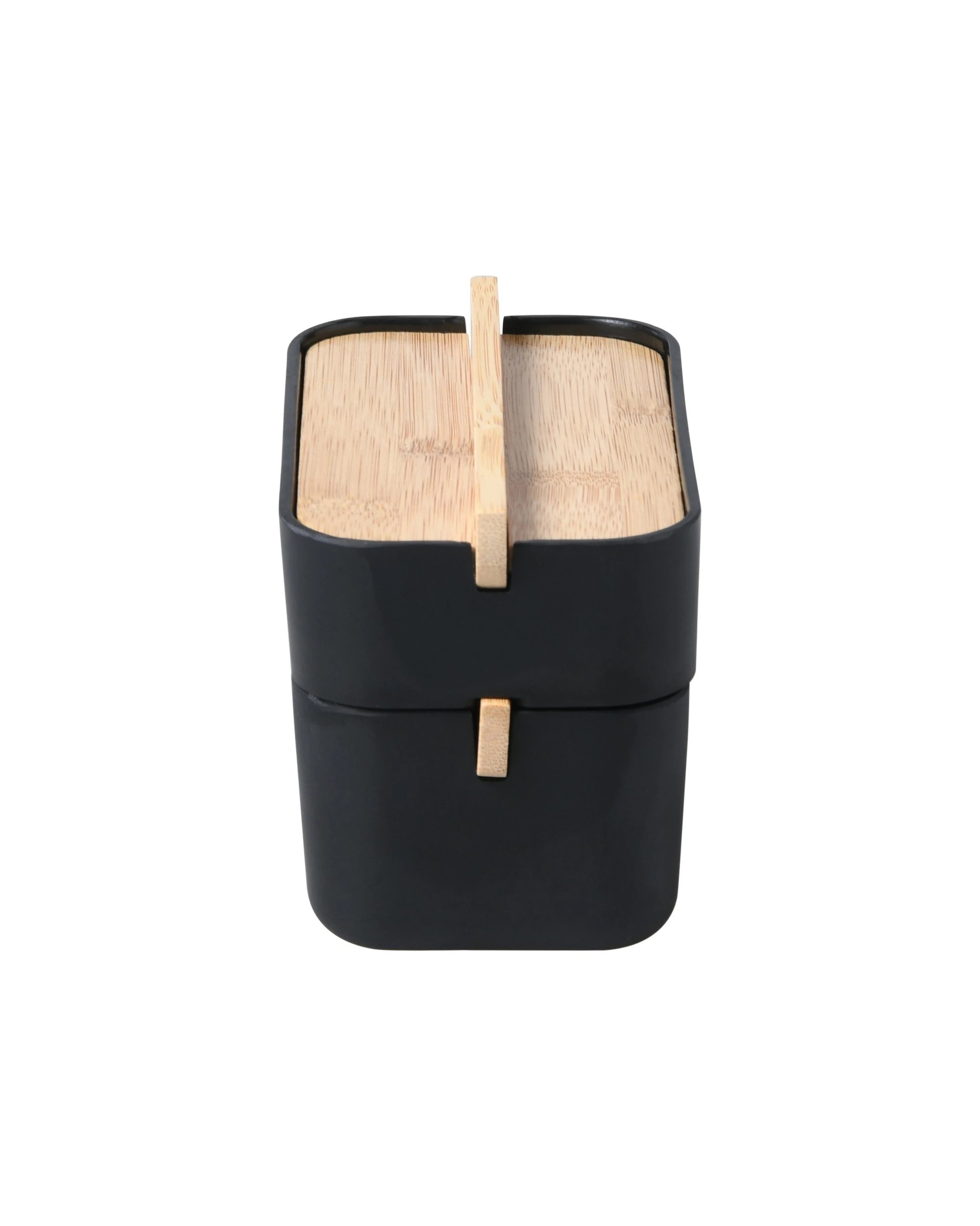 6 Takara Takae Bamboo Double Layer Jewellery Box - Black, 6 of 7