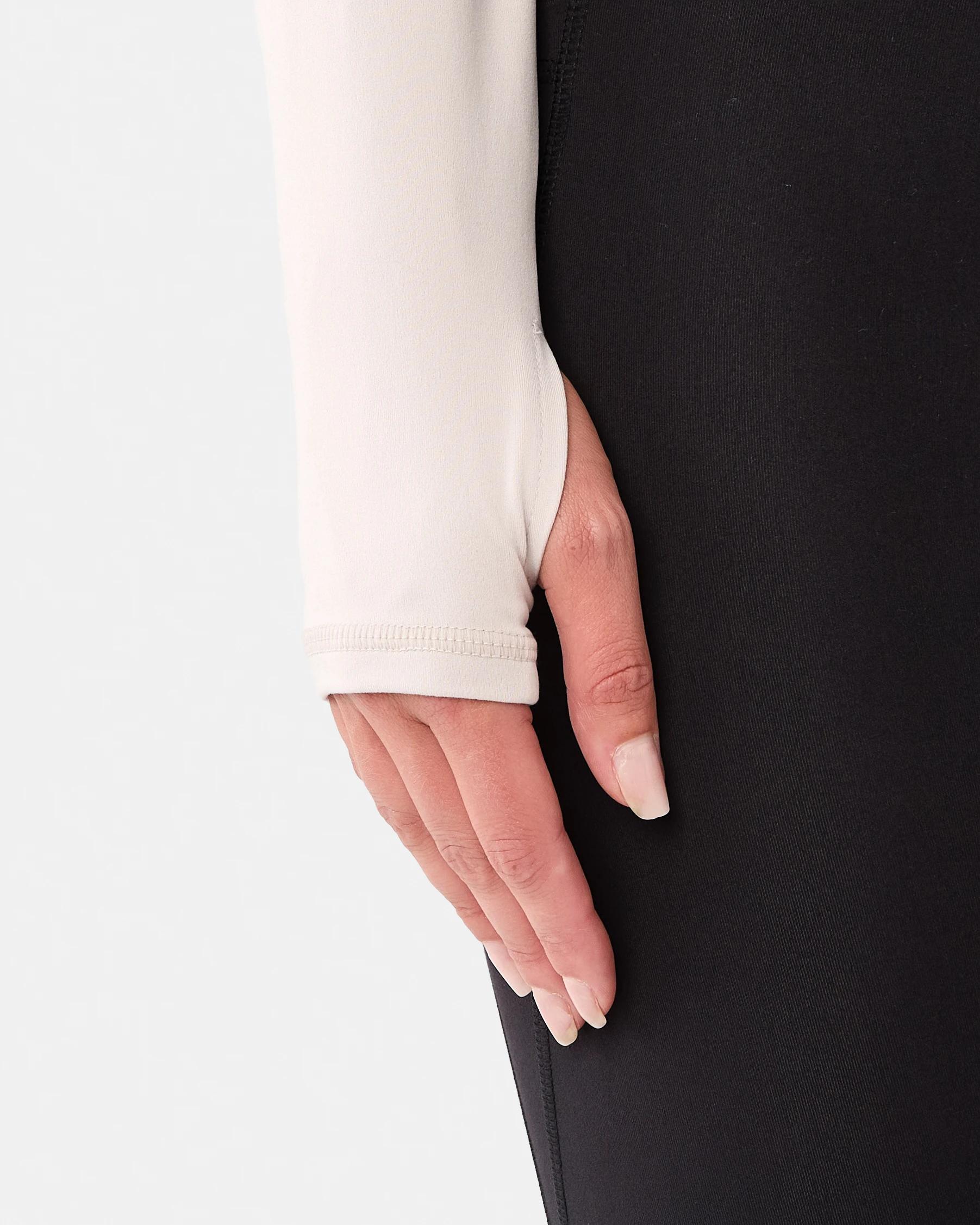 6 Active Womens Long Sleeve Ultrasoft Top Peak Grey, 6 of 7