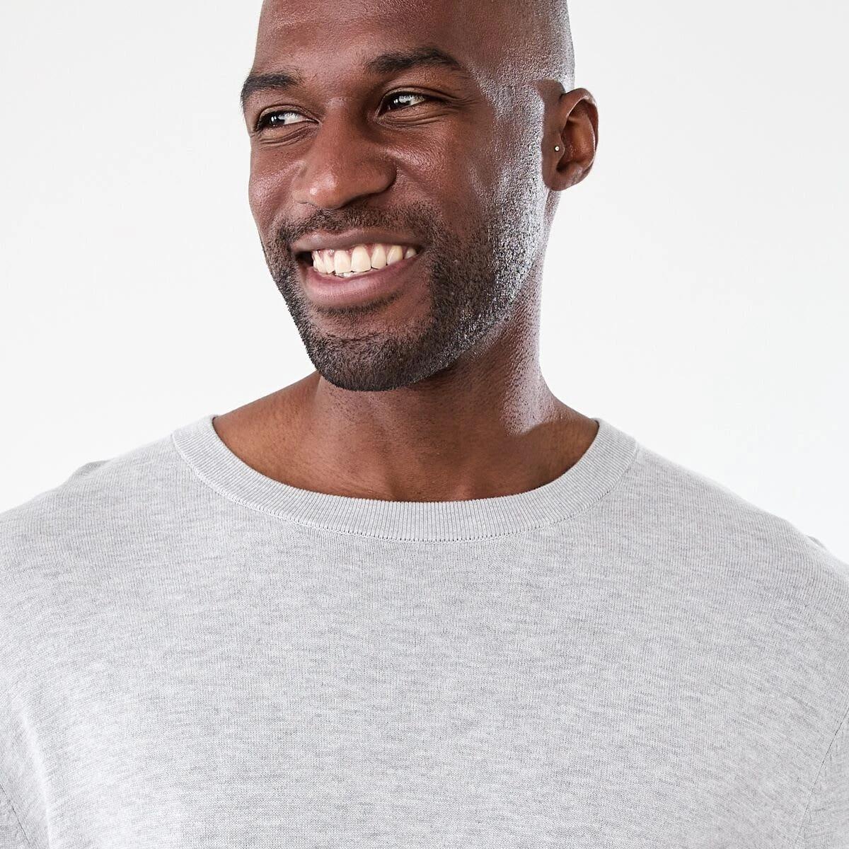 4 Core Crew Neck Knit Jumper Gry Marle, 4 of 5
