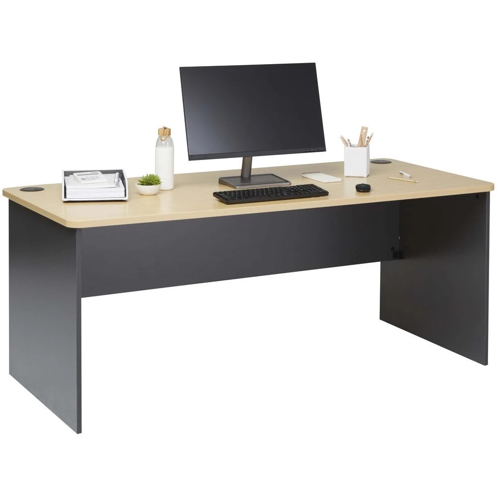 4 Toro Straight Desk 1800mm Maple/Grey Desks, Tables and Workstations, 4 of 6