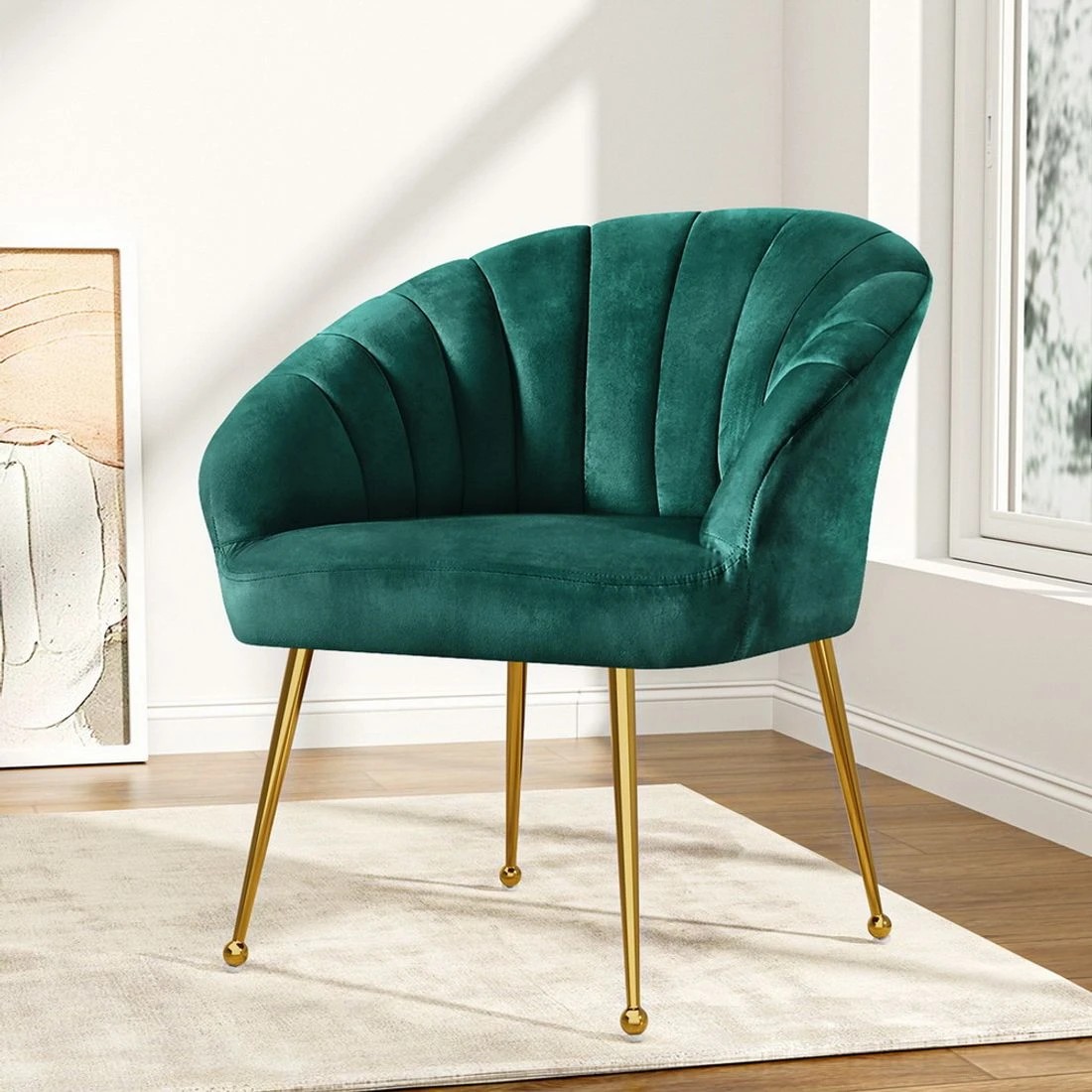 3 Artiss Armchair - Green, 3 of 6
