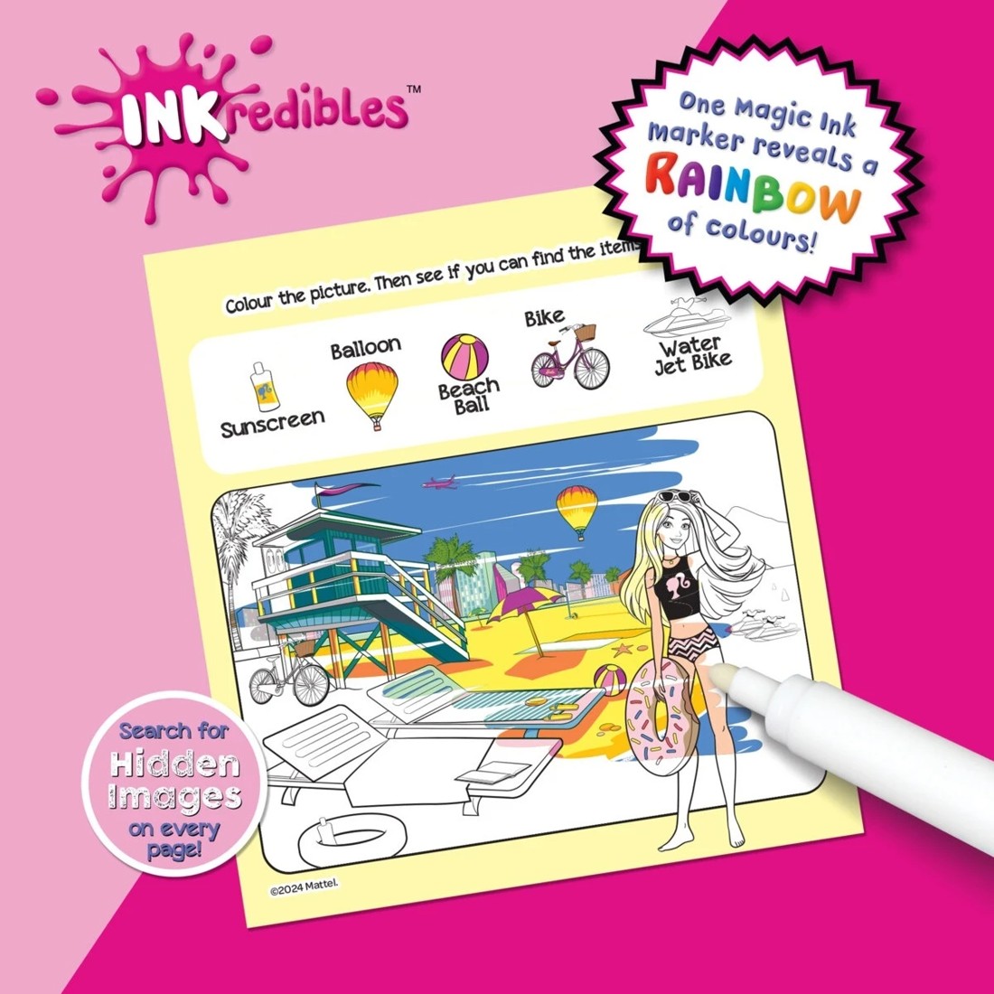 2 INKredibles Barbie Magic Ink Pictures - Book, 2 of 5