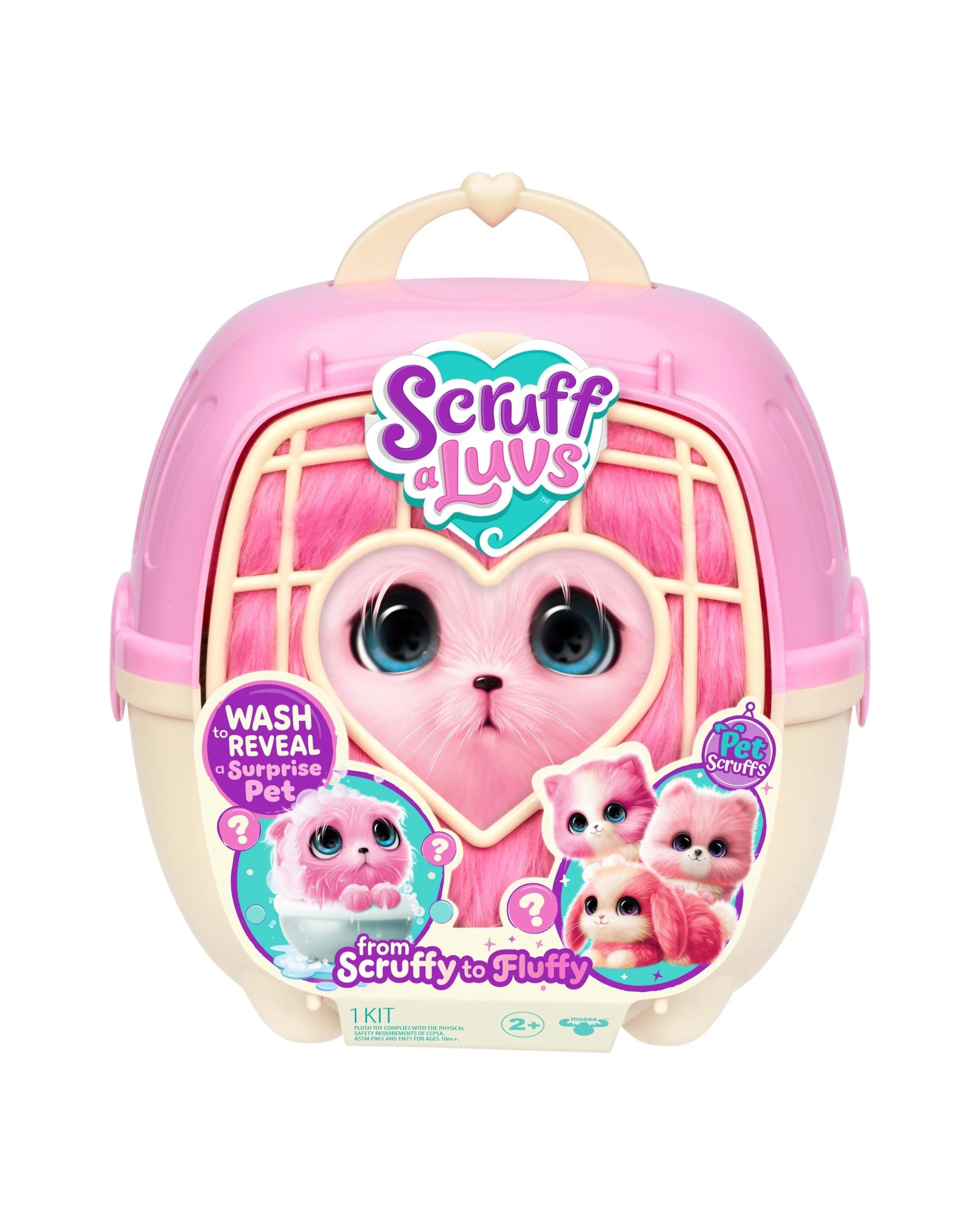 1 Little Live Pets Scruff-A-Luvs Series 1 Single Pack Pink, 1 of 10