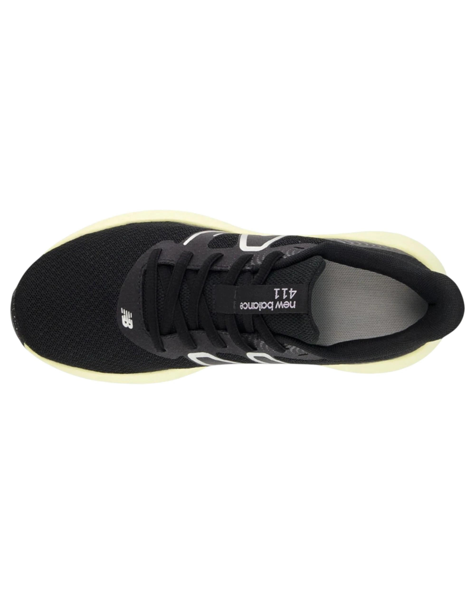 5 New Balance Womens 411 Athletic Shoes BLACK/YELLOW, 5 of 5