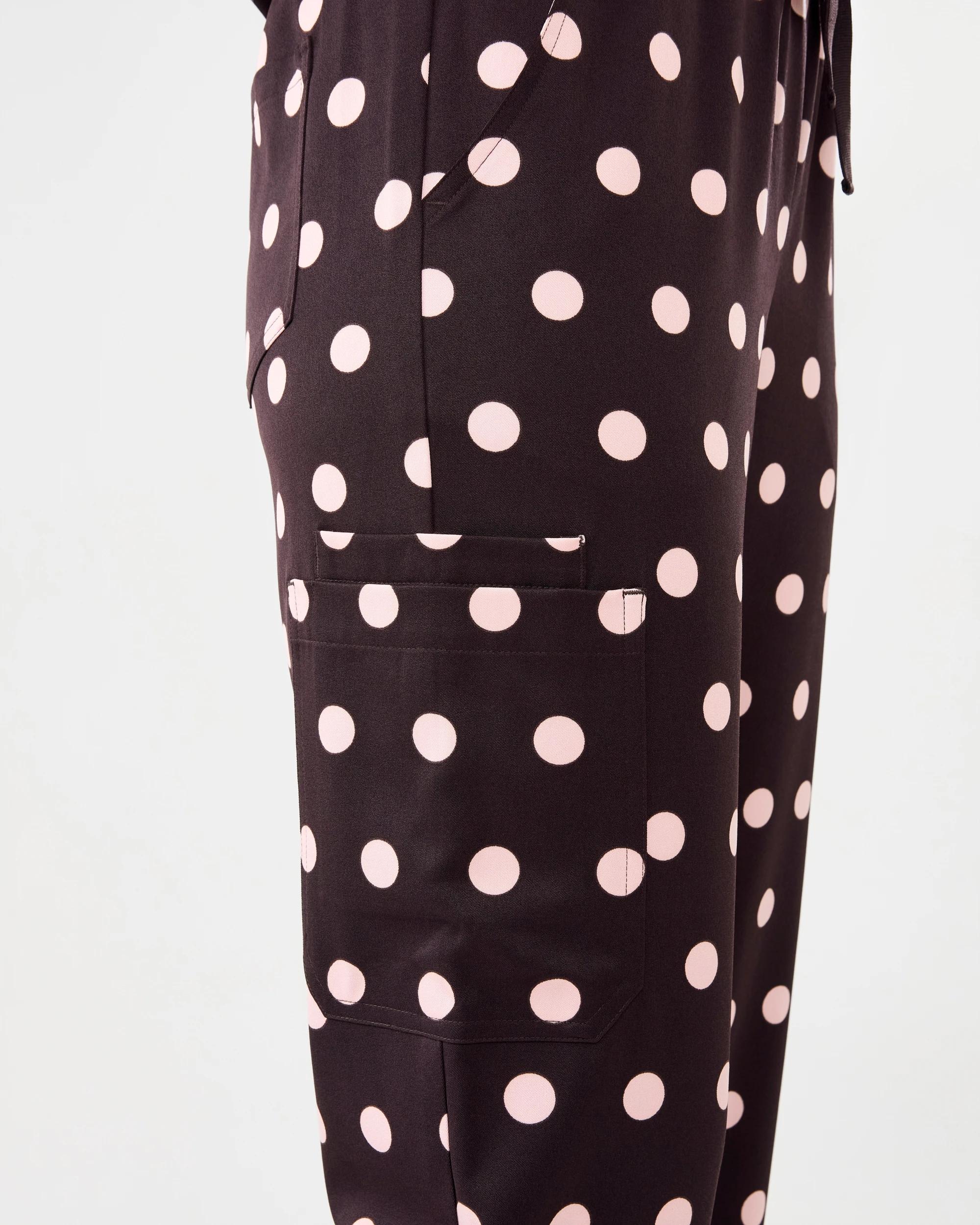 7 Workwear Print Scrub Pants Brn Dots, 7 of 8