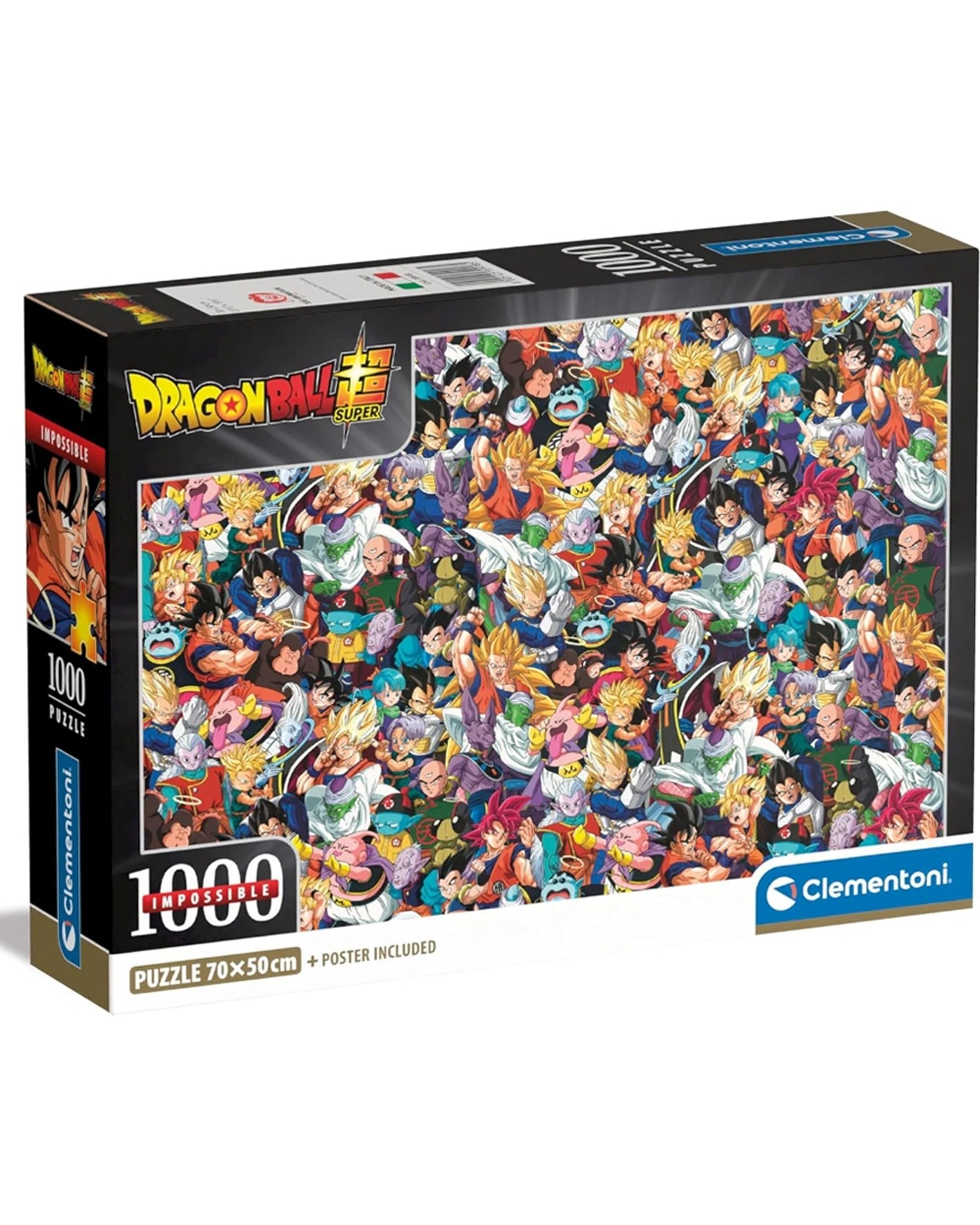 1 Clementoni Dragon Ball Z 1000 Piece Jigsaw Puzzle 70x50cm Set - Multi, 1 of 2