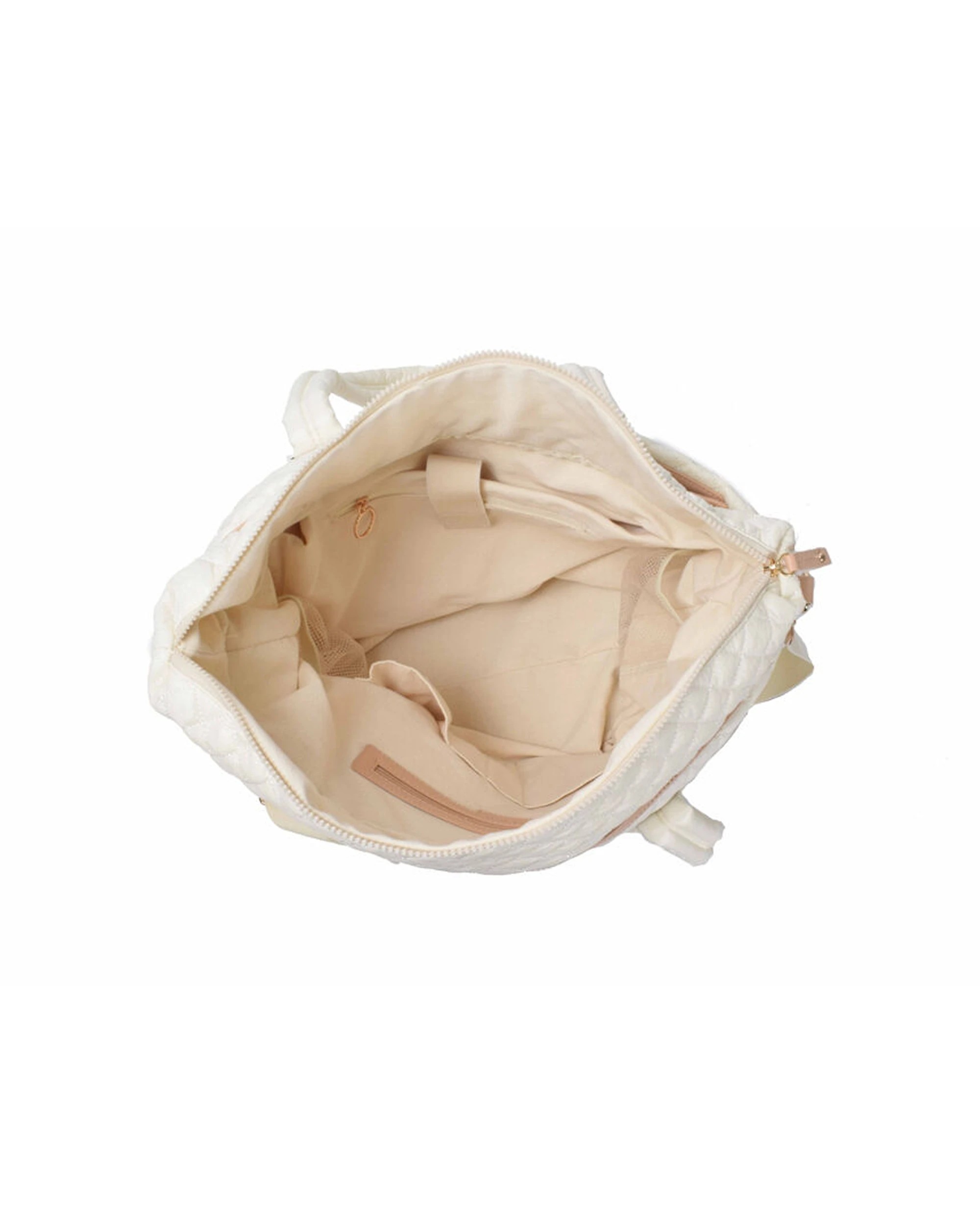 5 Tosca Metro Large Travel Tote Bag Detachable Shoulder Strap Mushroom - Natural, 5 of 8