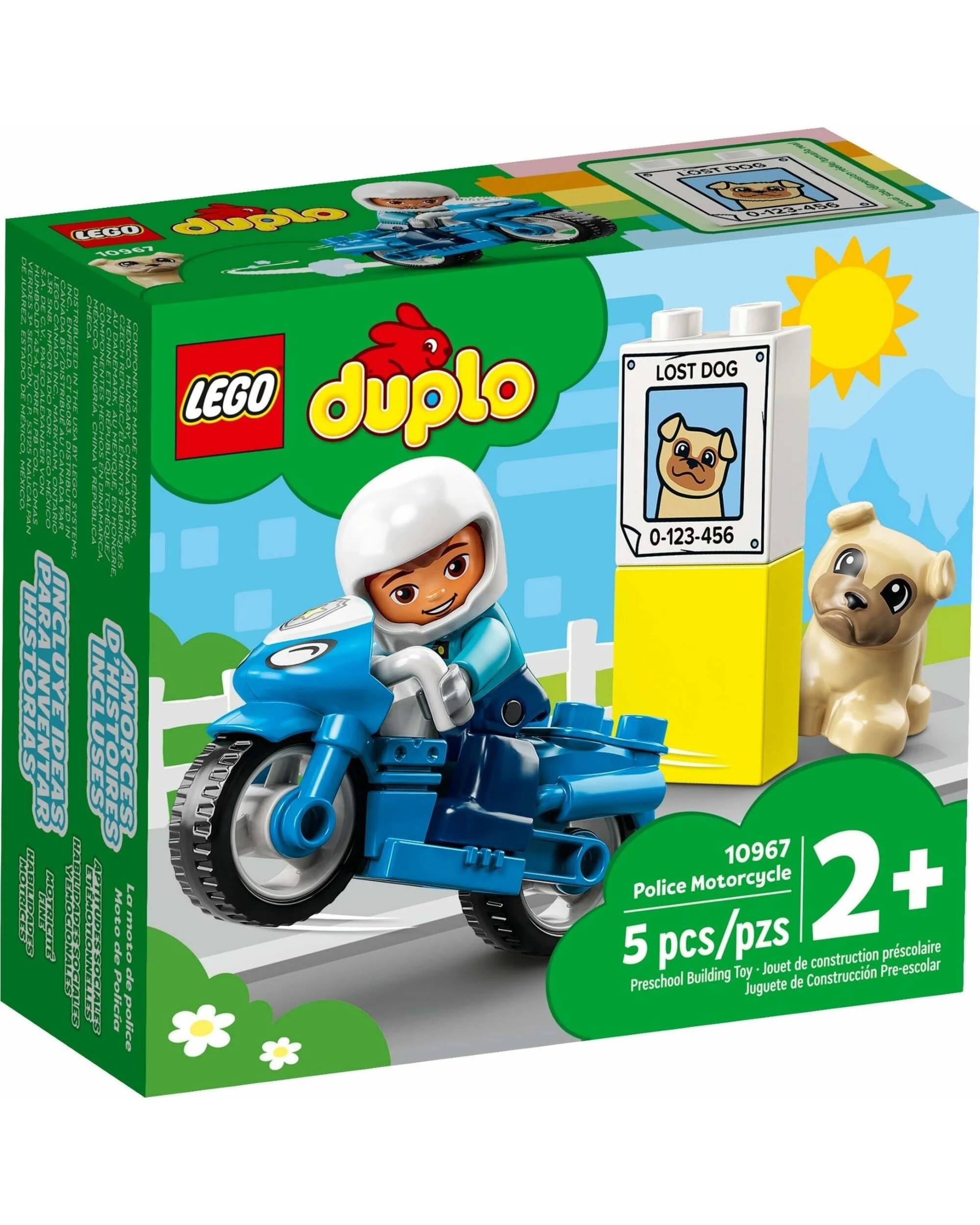 1 LEGO 10967 DUPLO Police Motorcycle Rescue Toy for Toddlers, 1 of 4