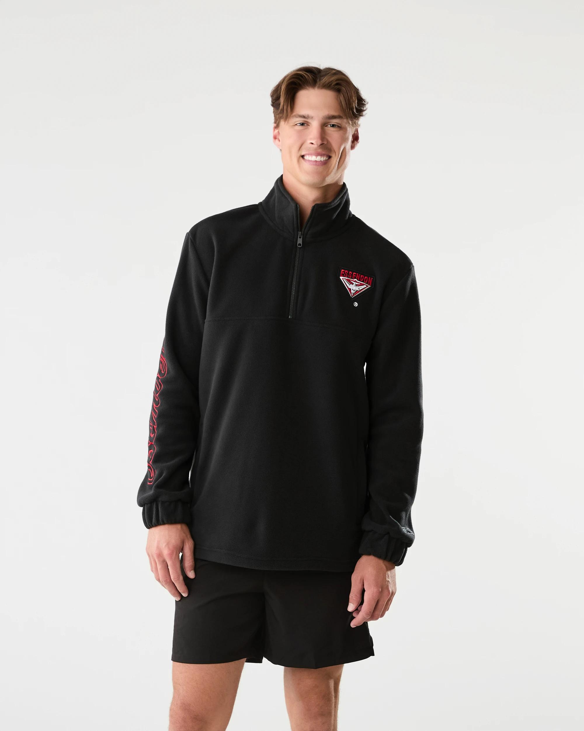 1 Official AFL Adult Polar Fleece Jacket Essendon, 1 of 10