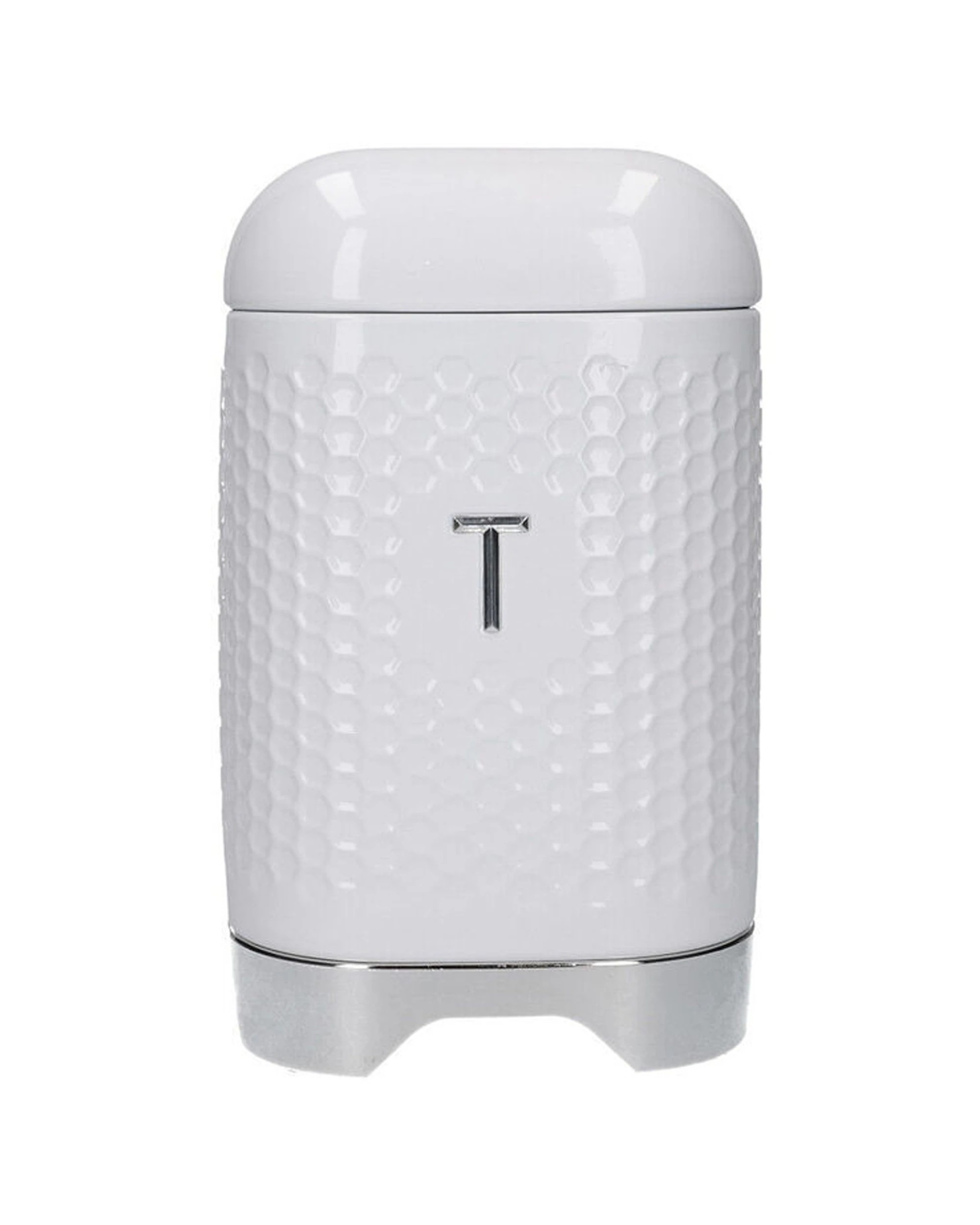 3 Kitchen 2pc Craft Lovello Retro Tea Canister Sugar Jar ComboTextured Finish Carbon Steel - White, 3 of 7