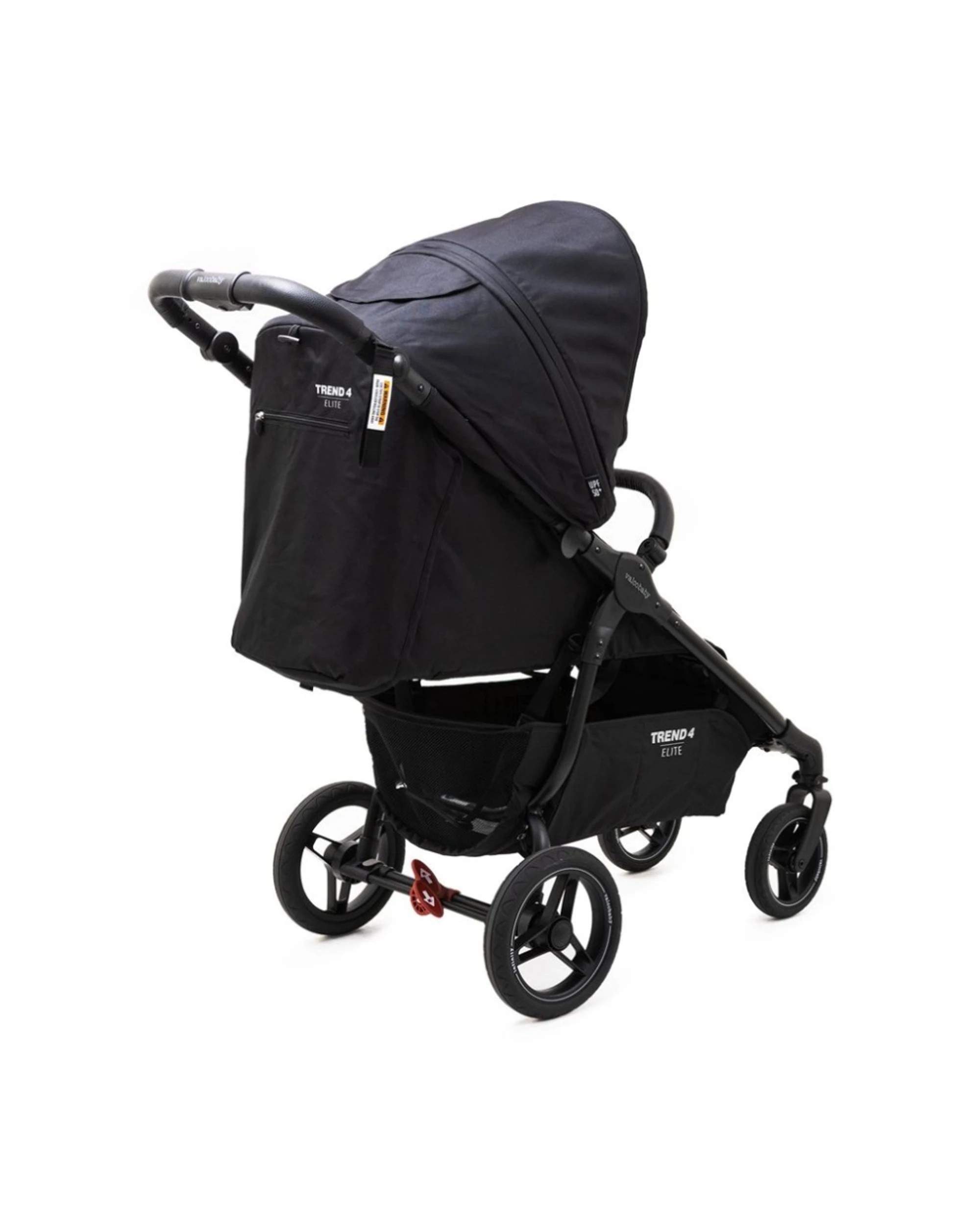 6 ValcoBaby Trend 4 Elite Stroller Pram One-Hand Fold Infinity Wheels Light - Black, 6 of 9