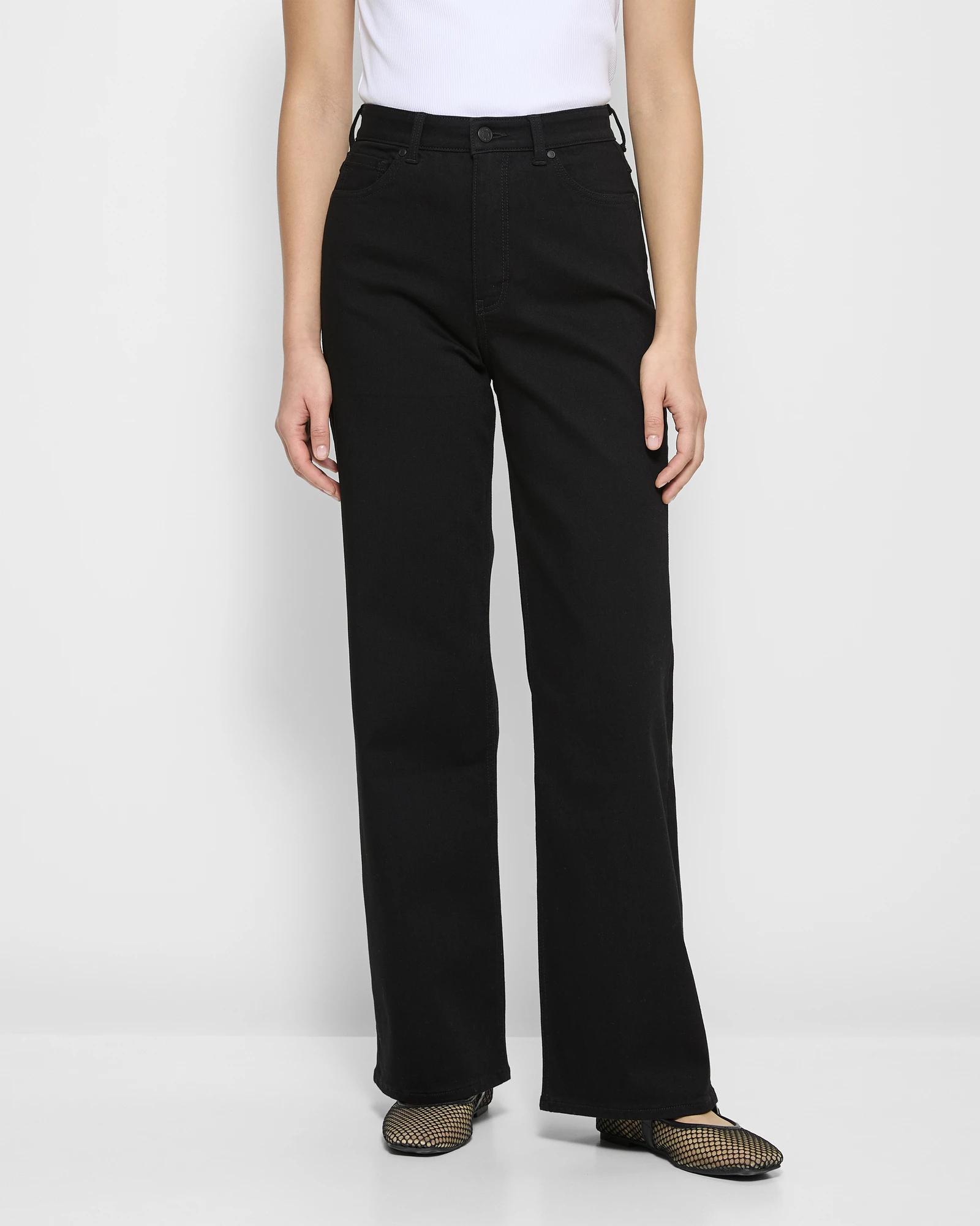 2 Target High Rise Full Length Wide Leg Denim Jeans - Shape Your Body FADED BLACK, 2 of 5