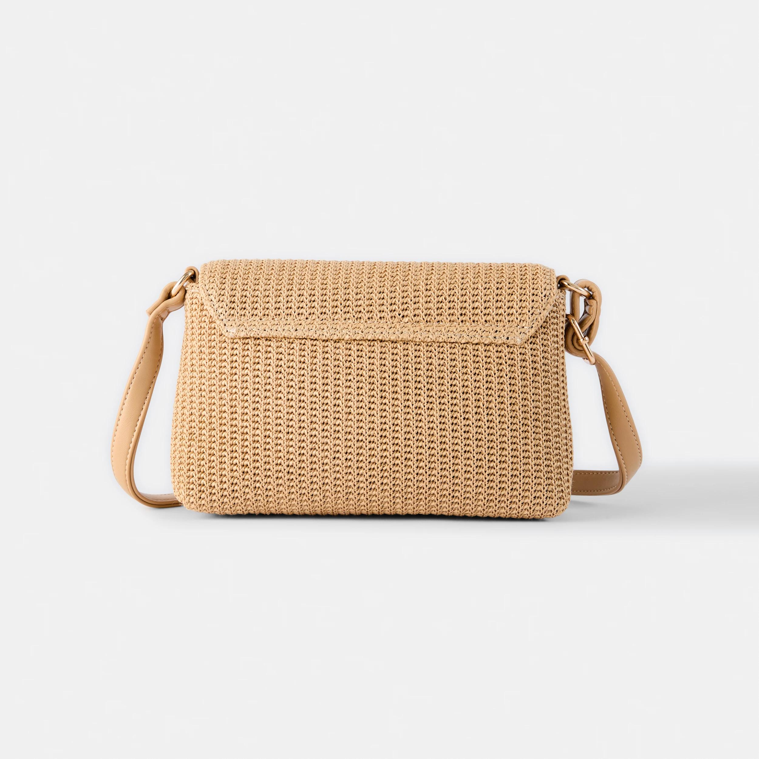 2 Straw Crossbody Bag Natural, 2 of 7