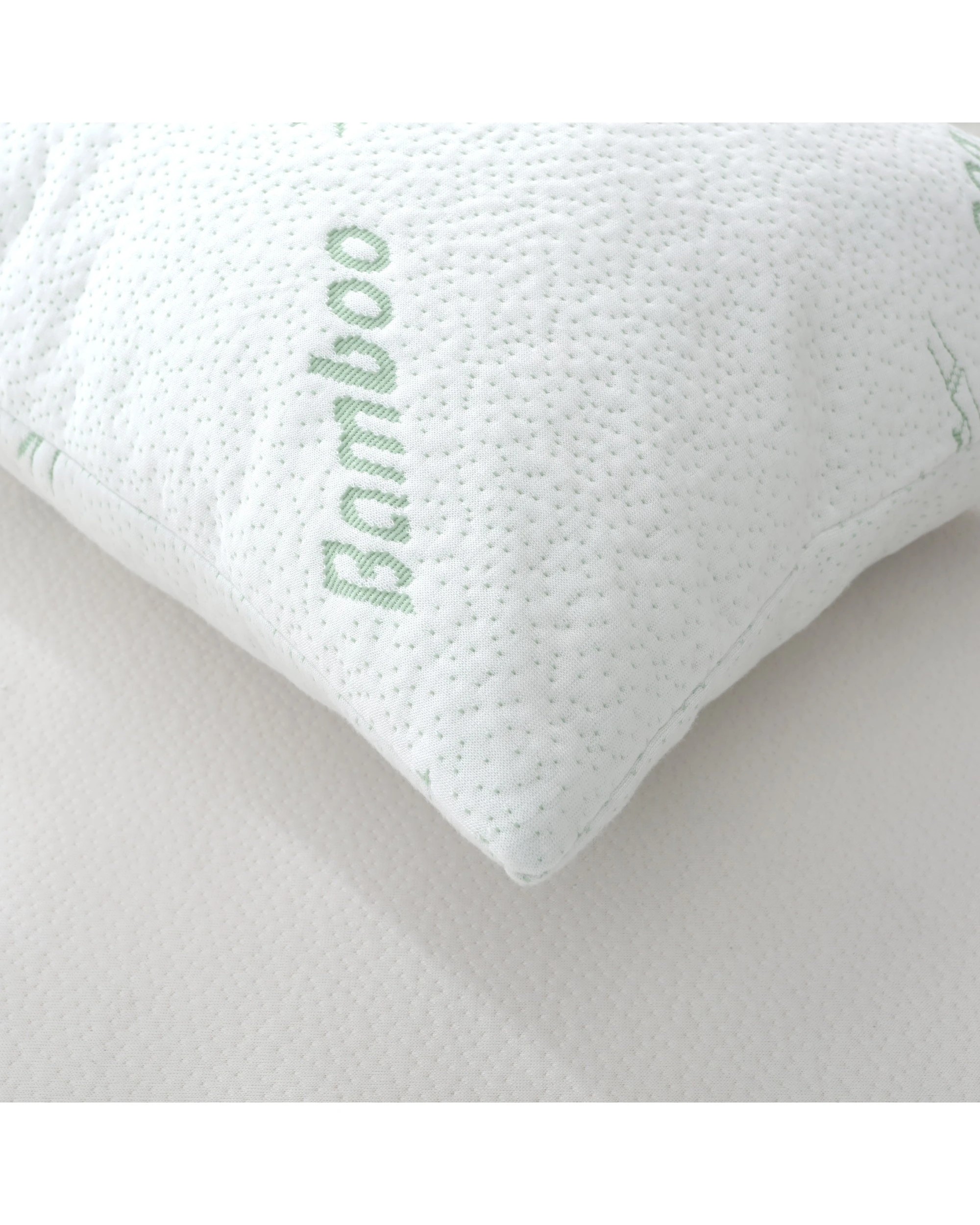2 Dreamaker Baby 260gsm Bamboo Knitted Waterproof Pillow Protector 2 pack - COT Size - White, 2 of 7