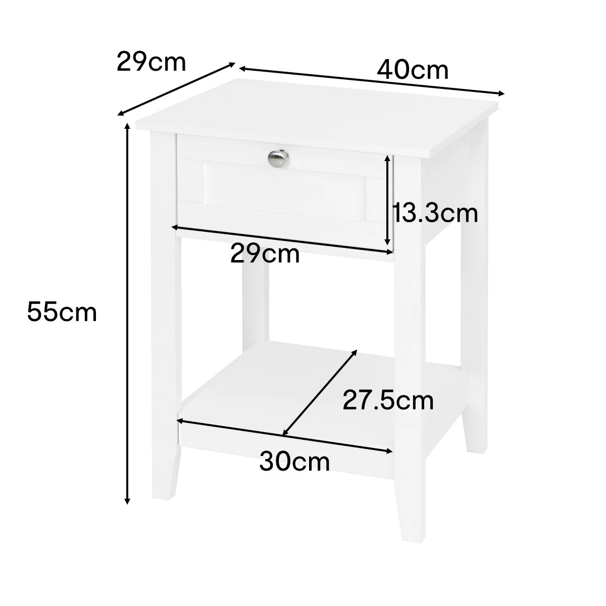9 Hamptons Bedside Table, 9 of 9
