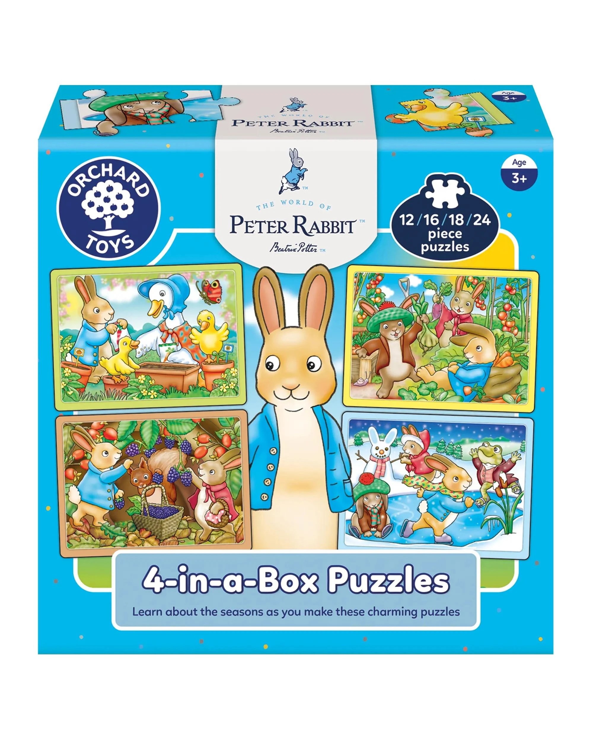 1 Peter Rabbit 4-in-a-Box Puzzles Jigsaw Puzzle Set, 1 of 6