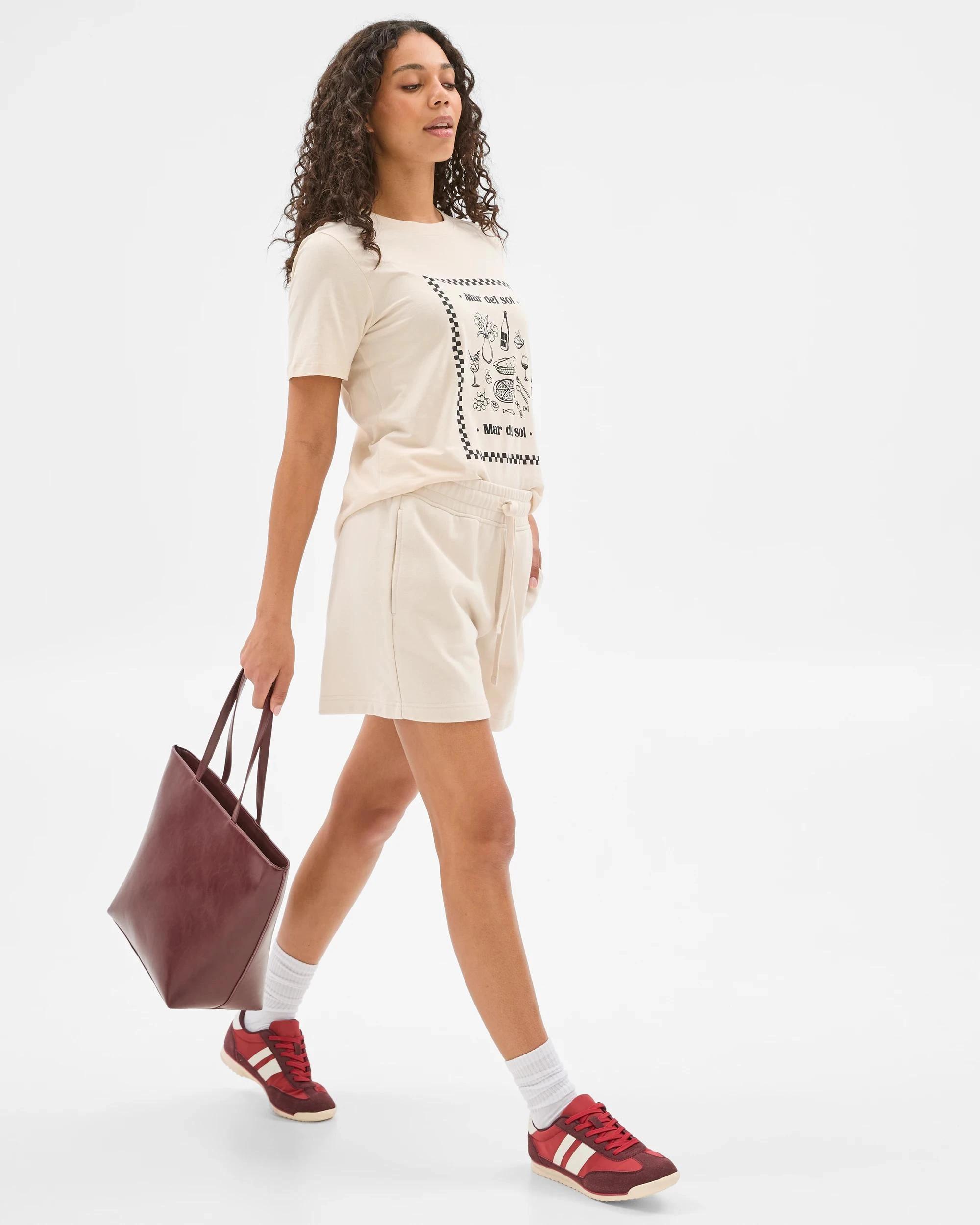 5 Target Australian Cotton Jersey Pull On Shorts OATMEAL, 5 of 5