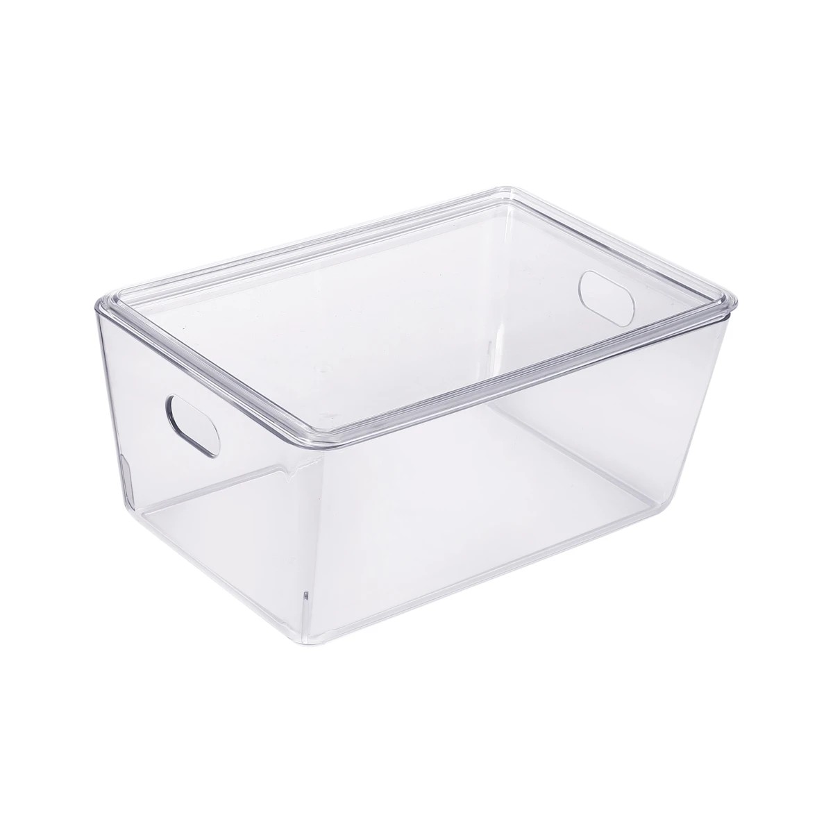 1 4L Smooth and Shiny Plastic Tub - Clear, 1 of 2