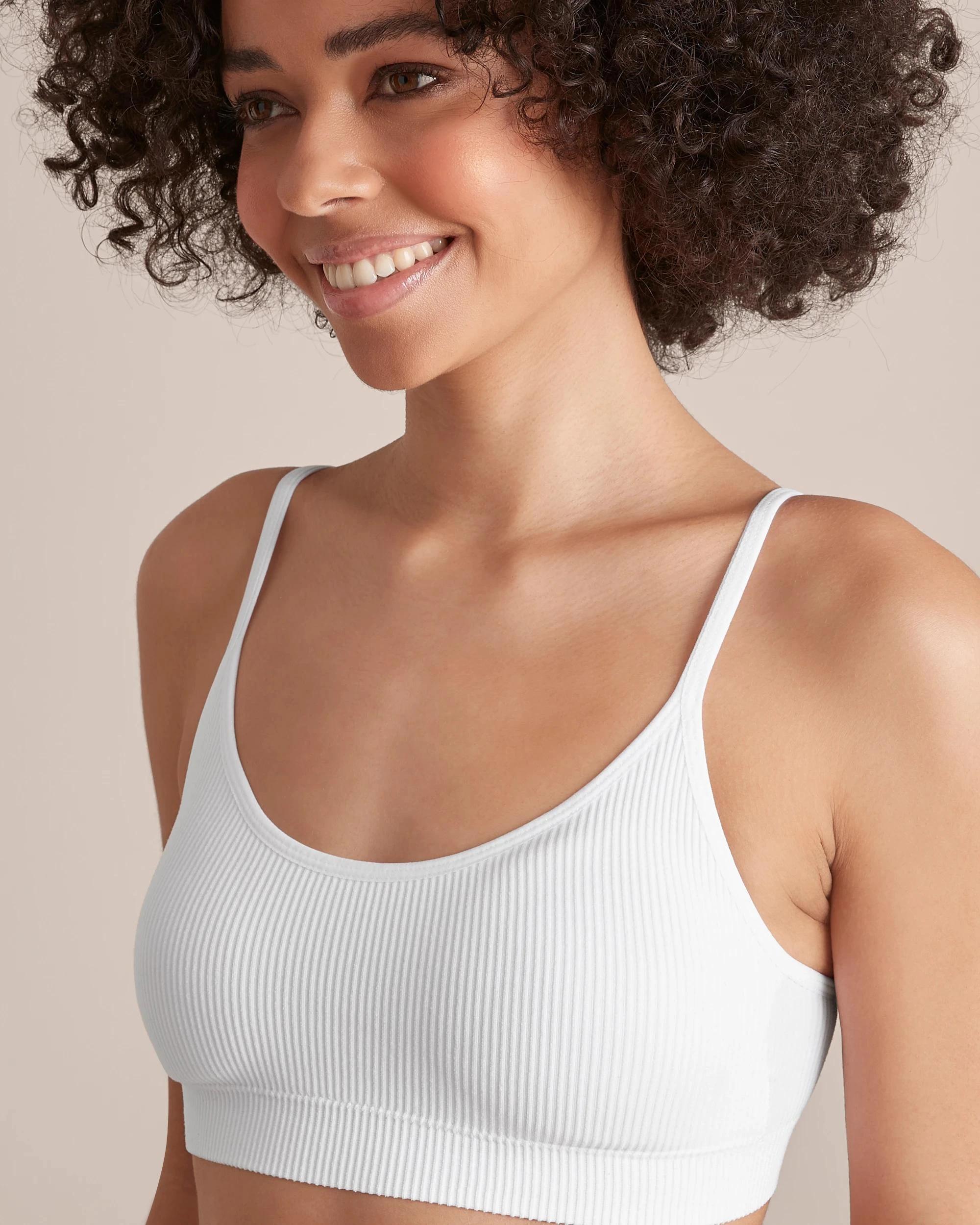 6 Ribbed Strappy Crop Top - Lily Loves WHITE, 6 of 10