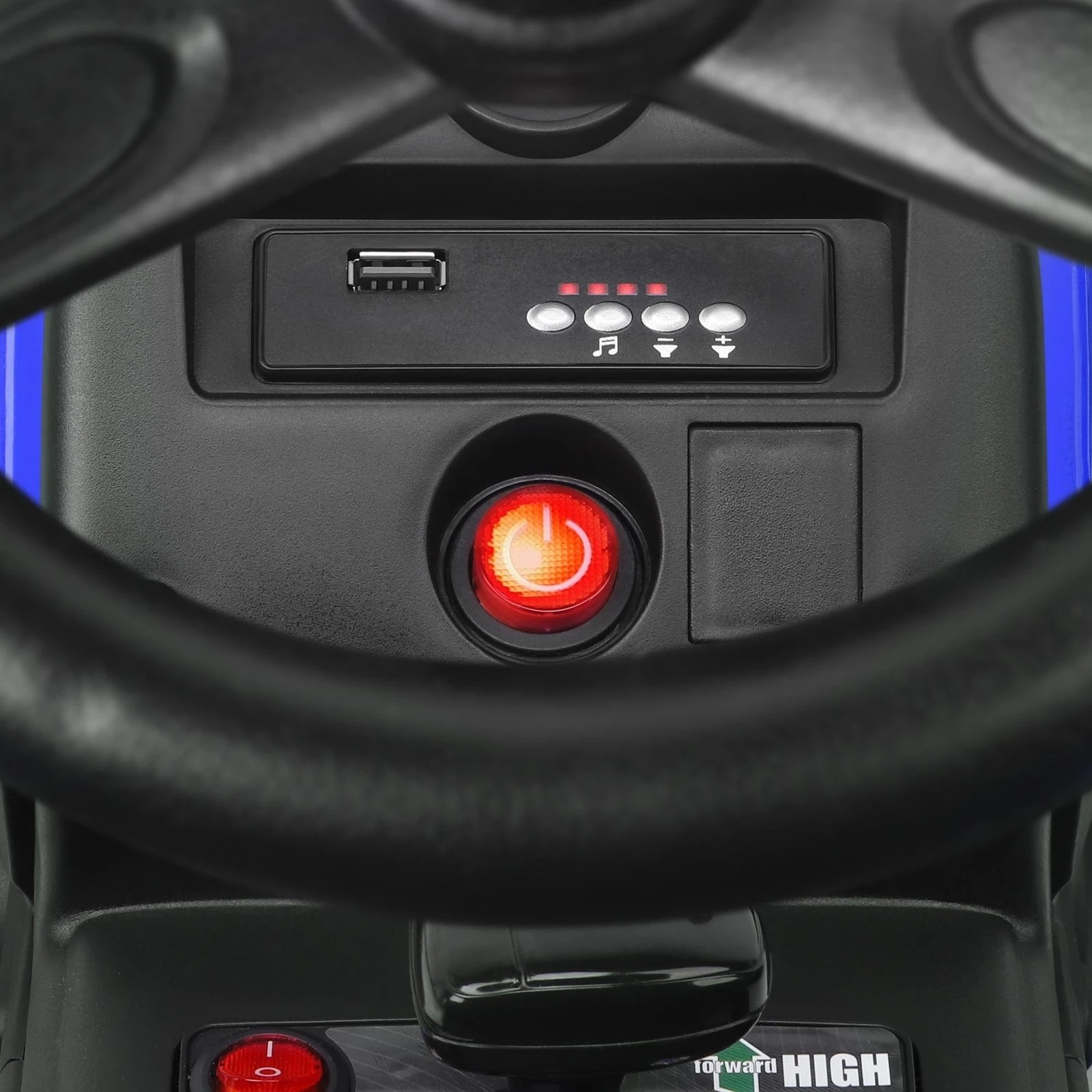 6 Alfordson Kids Ride On Car Tractor 12V Electric Toy Vehicle Child Toddlers - Blue, 6 of 10