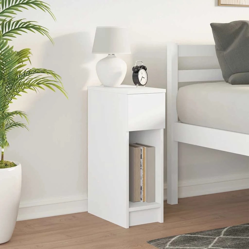 3 vidaXL bedside cabinet - White, 3 of 9