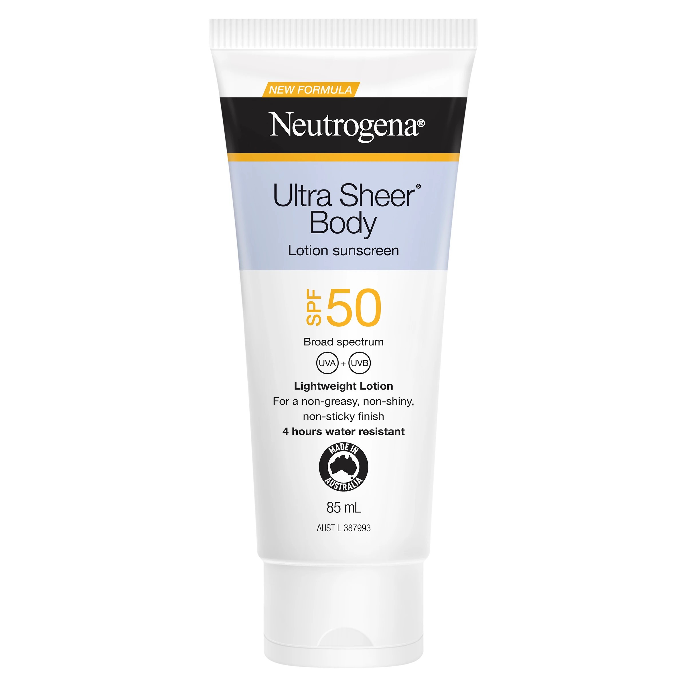 1 Neutrogena SPF 50 Ultra Sheer Body Lotion Sunscreen 85ml, 1 of 8