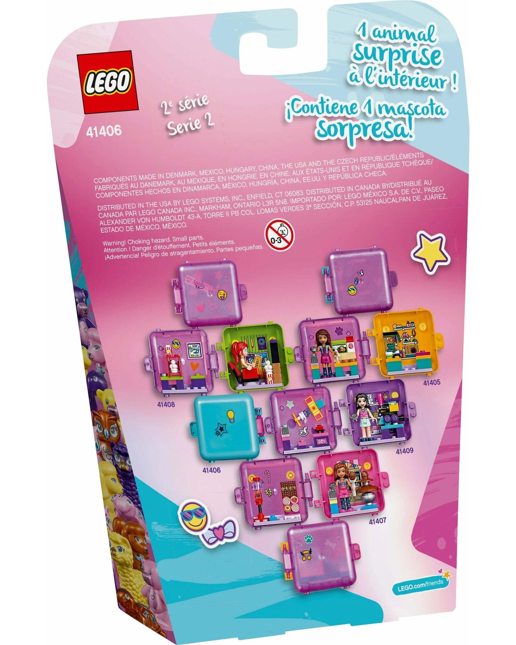 3 LEGO 41406 Stephanie's Shopping Play Cube: Portable Mini Doll Beauty Shop, 3 of 5