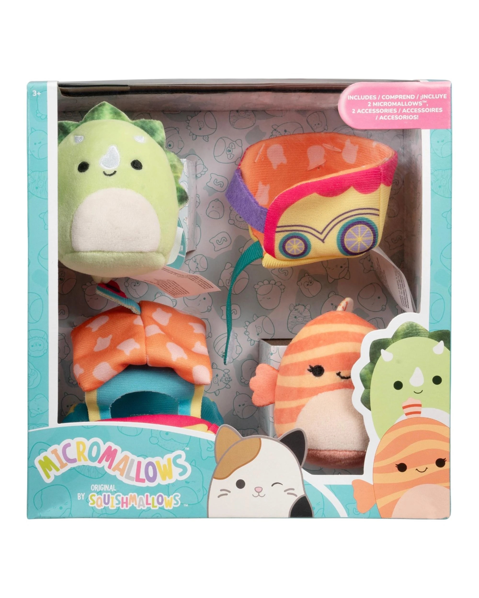1 Squishmallows Micromallows 2.5 Plush Accessory Set Ticket to Ride, 1 of 4