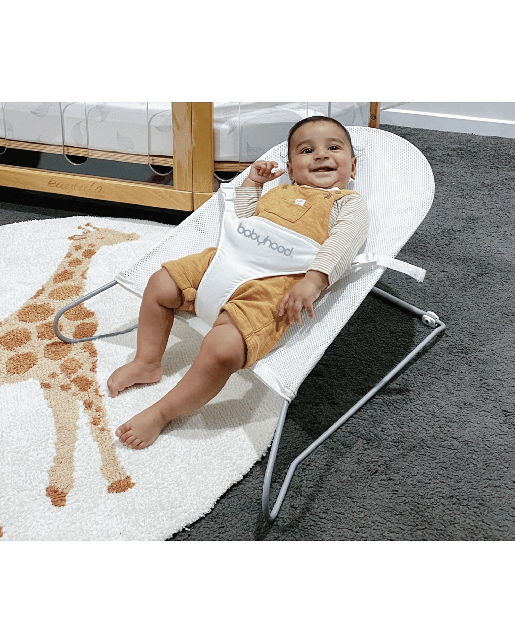 3 Babyhood Safety Mesh Bouncer Toasted Almond - Multi, 3 of 6
