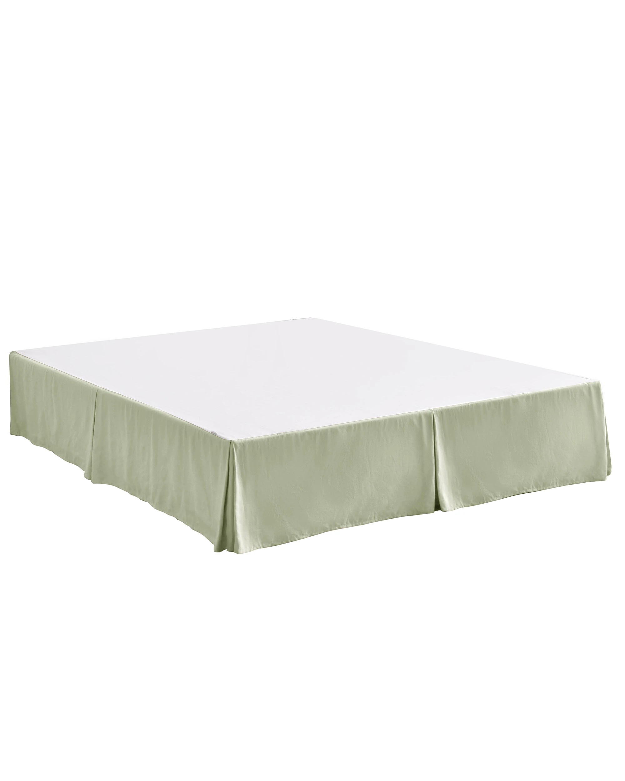 6 Dreamaker Linen Cotton Valance - Queen Bed - Sage, 6 of 7