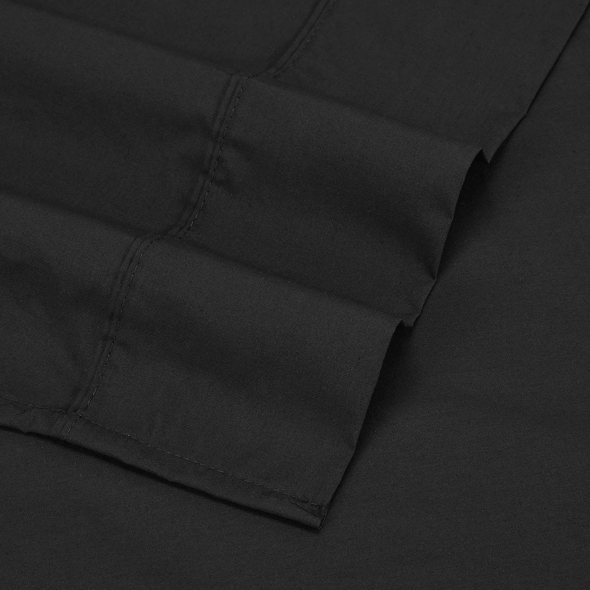 4 250 Thread Count Cotton Rich Sheet Set - Single Bed, Black, 4 of 6