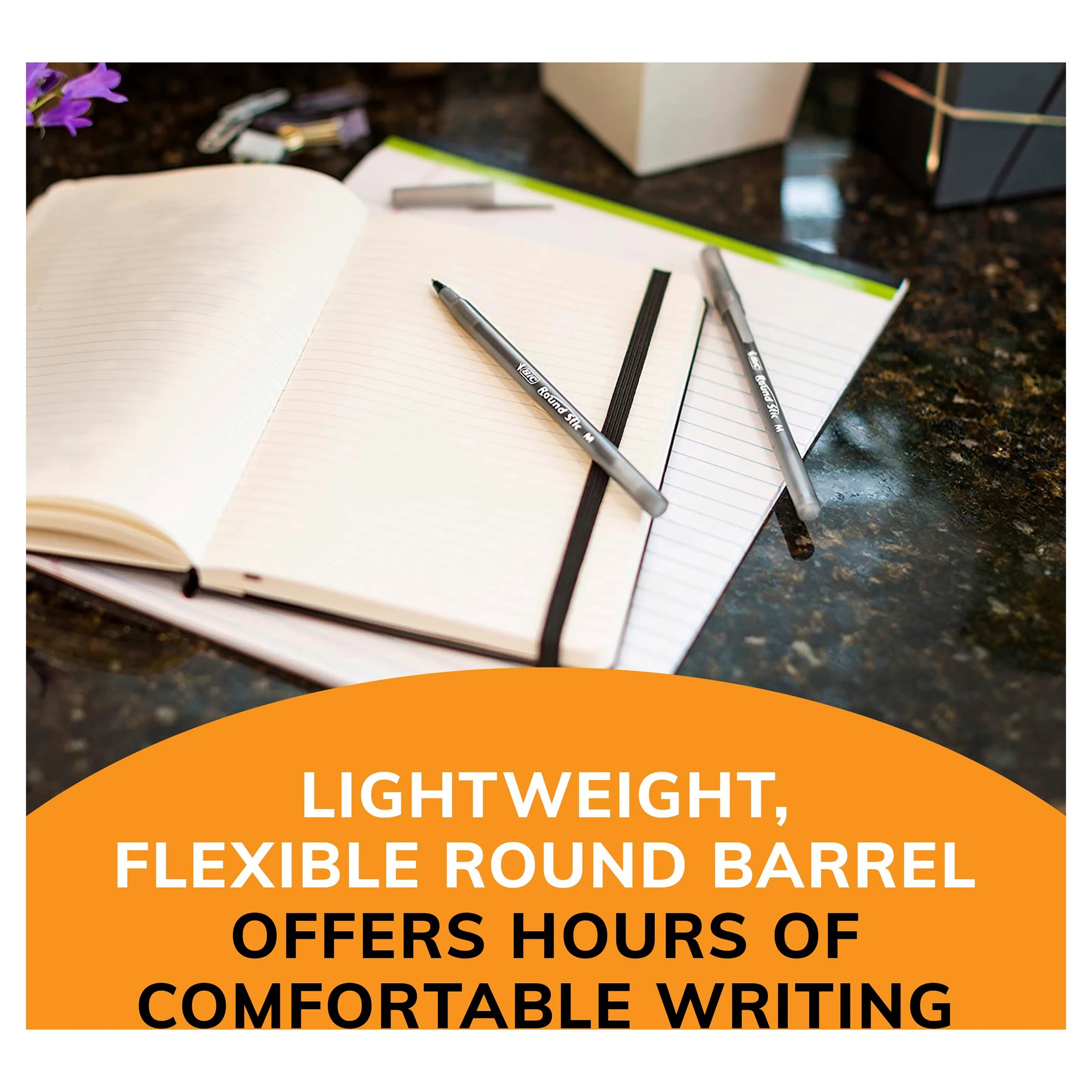 5 15 Pack BIC Round Stic Ballpoint Pens - Black, 5 of 6