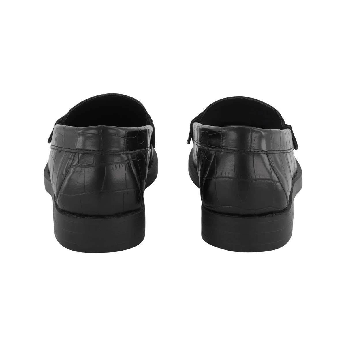 5 Hi-Shine Loafer Shoes Croc Black, 5 of 5
