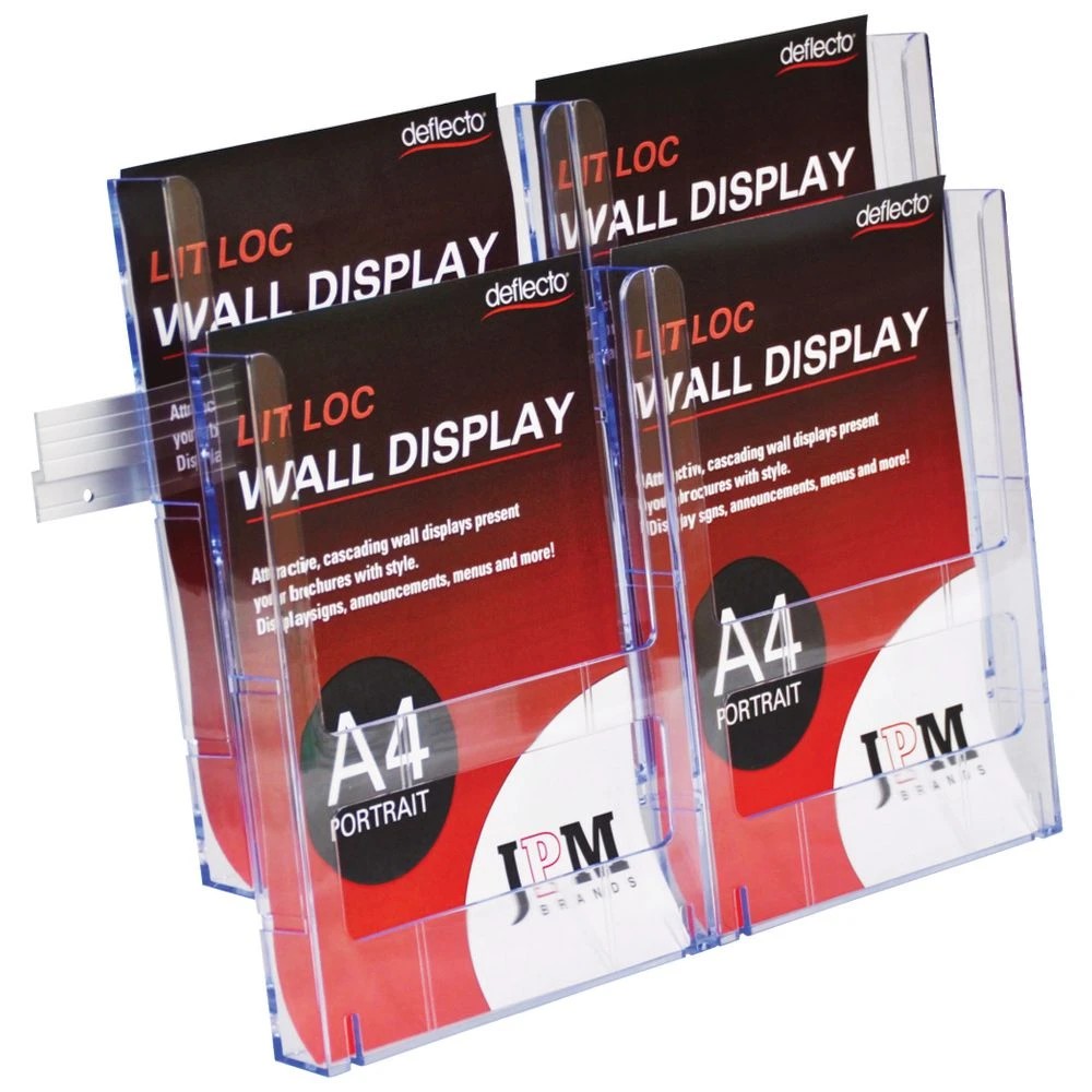 2 Deflecto DL Lit-Loc Brochure Holder, 2 of 5