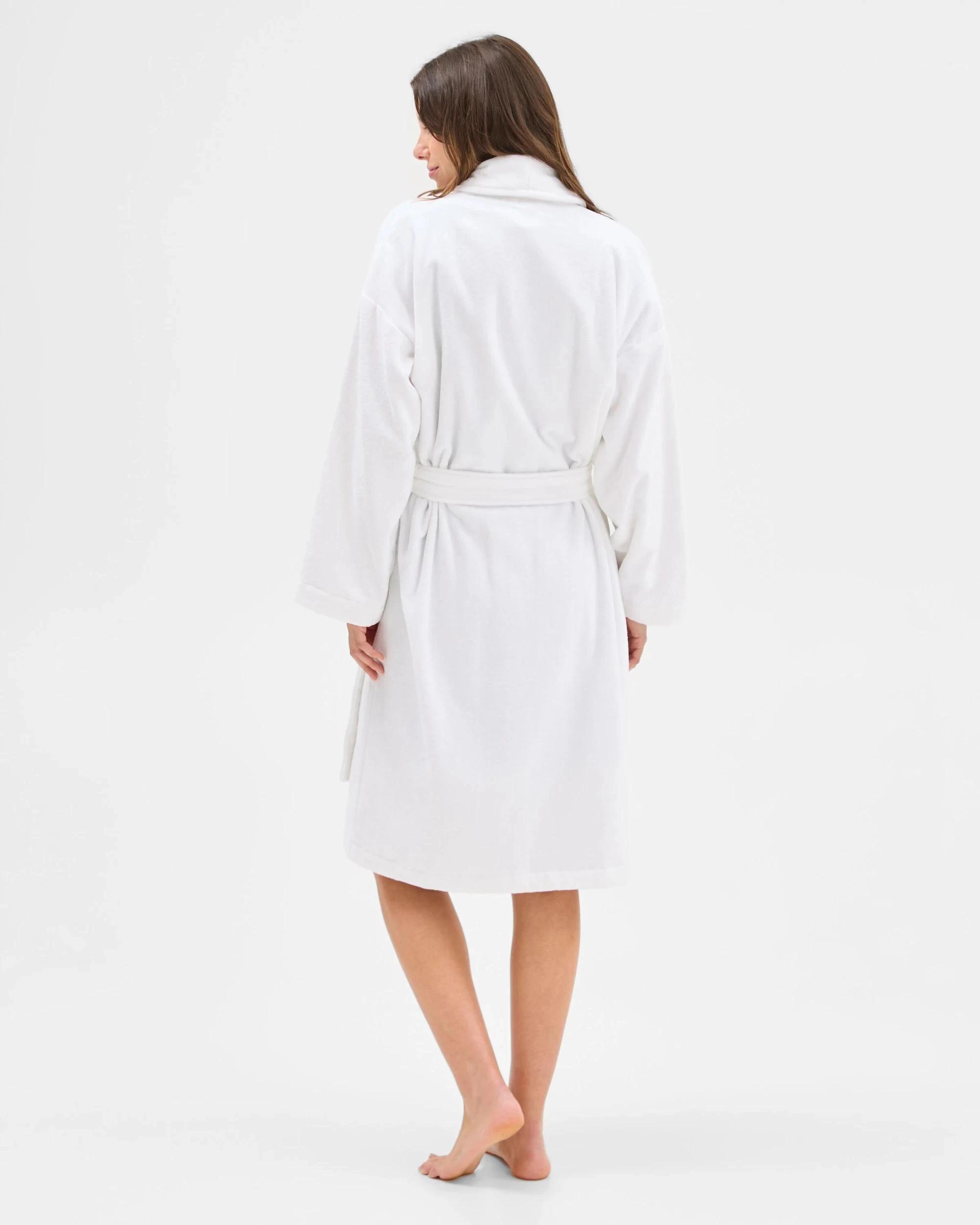 4 Target Woman Towelling Robe WHITE, 4 of 6