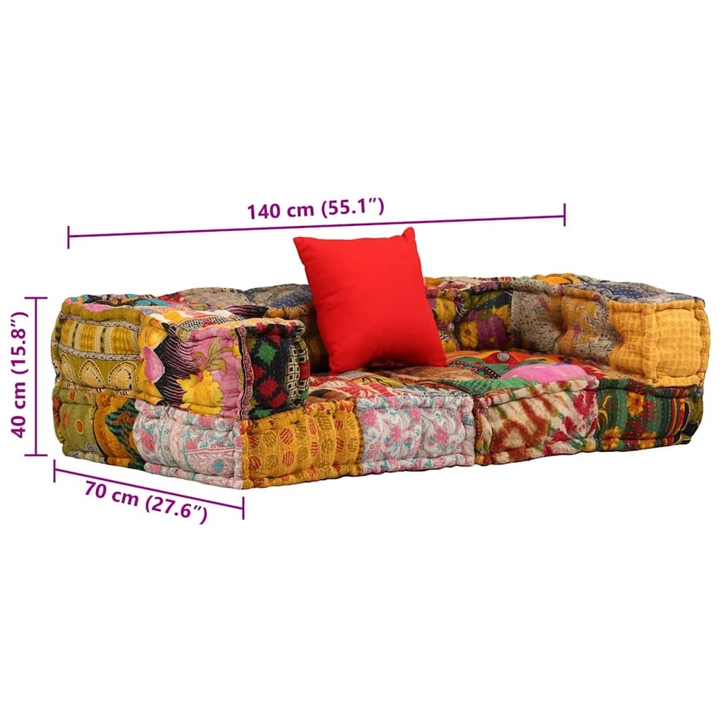 9 Vidaxl Pouffe Sofa Bed - Multi, 9 of 9