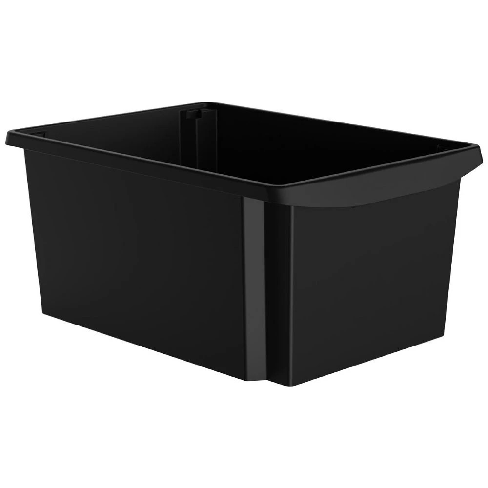 1 J.Burrows 44L Multipurpose Crate Black, 1 of 4