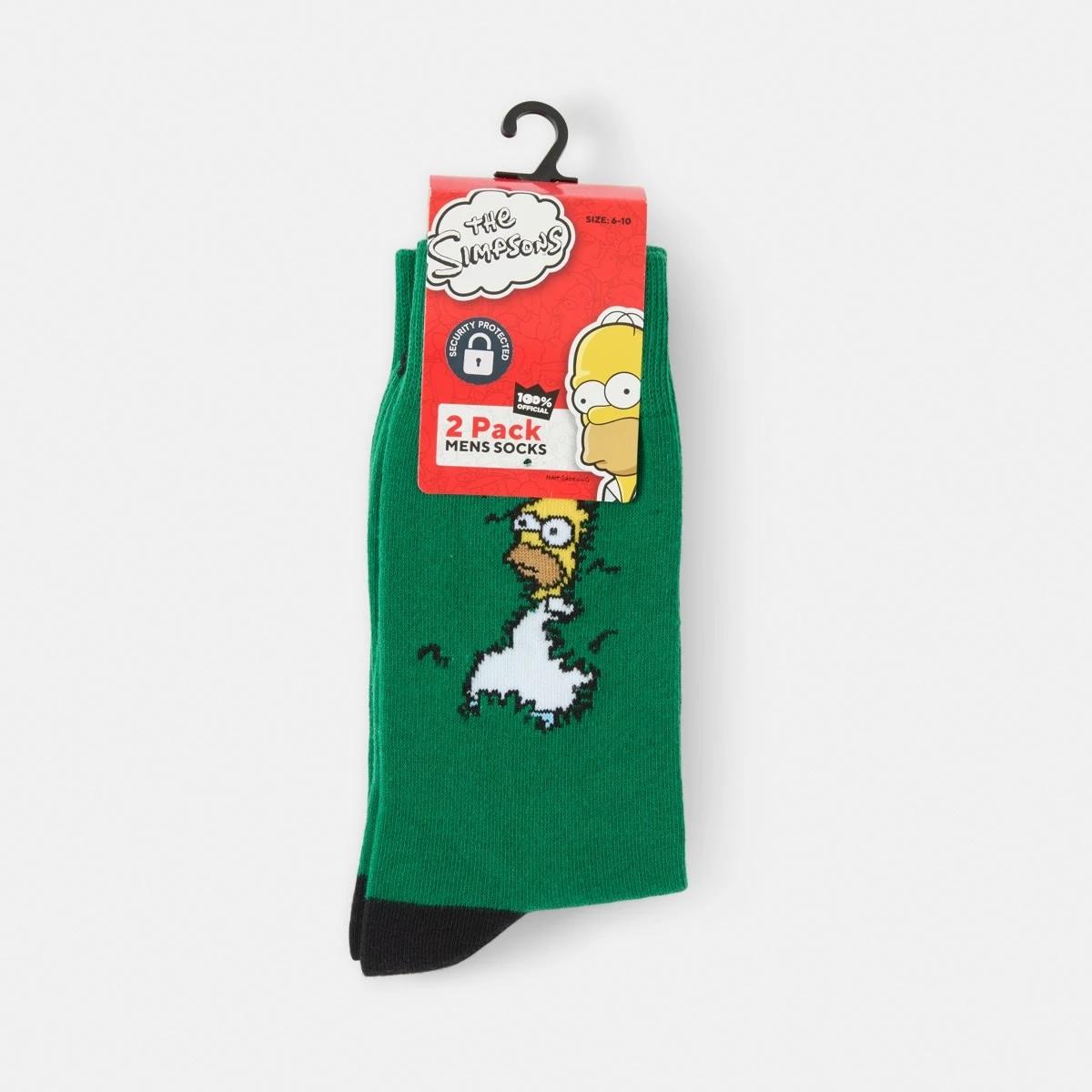 3 2 Pack Simpsons License Socks Homer Bush, 3 of 3
