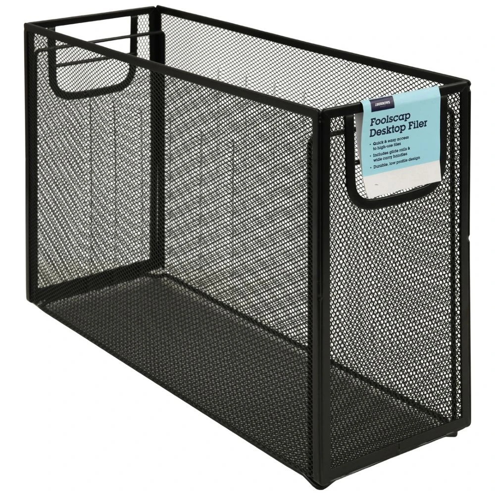 2 J.Burrows Suspension File Holder w/ 10 Foolscap Files Grn/Blk, 2 of 3