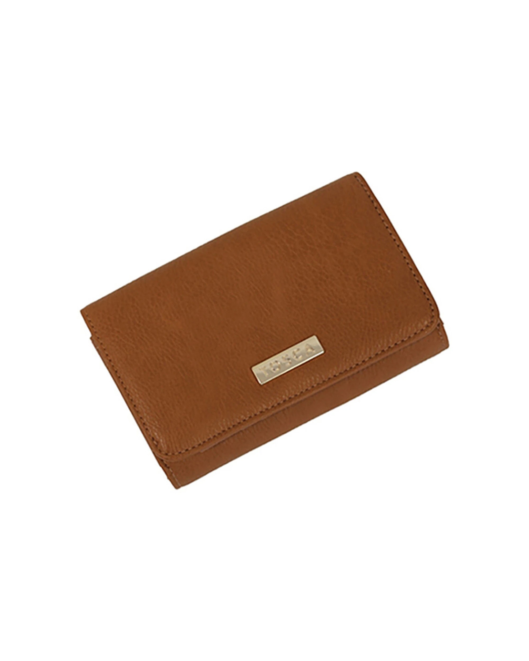 1 Tosca Women's/Ladie's Card/Cash Holder Wallet Purse Medium - Brown, 1 of 1