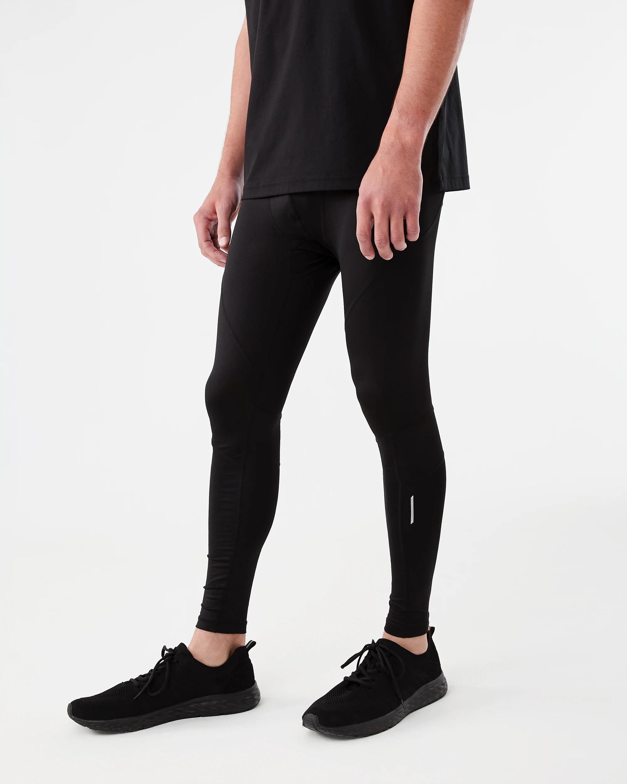 2 Active Mens Training Tights Black, 2 of 6