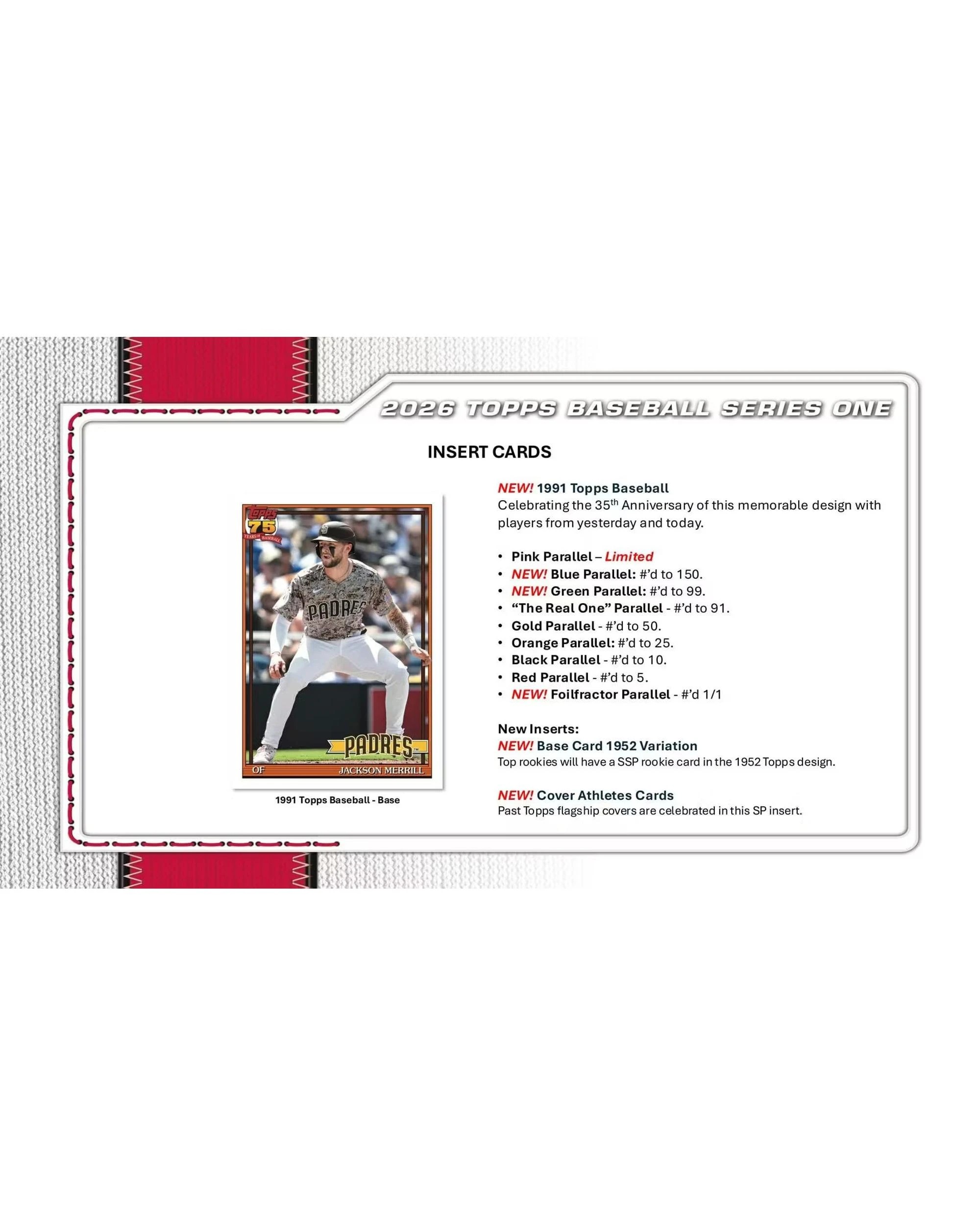 5 Topps 2026 MLB Series 1 Baseball Jumbo Pack, 5 of 10