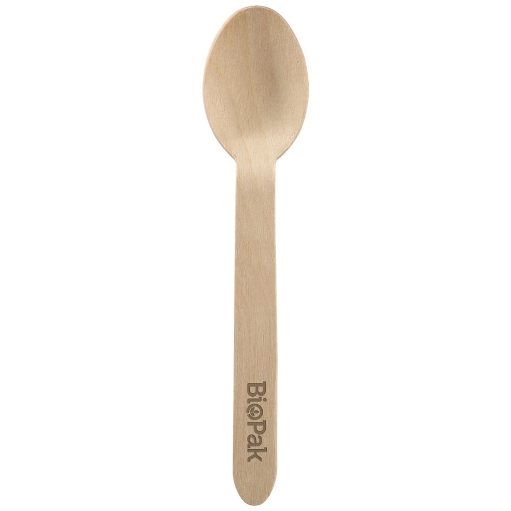 1 BioPak Wooden Spoons 16cm 1000 Pack, 1 of 1