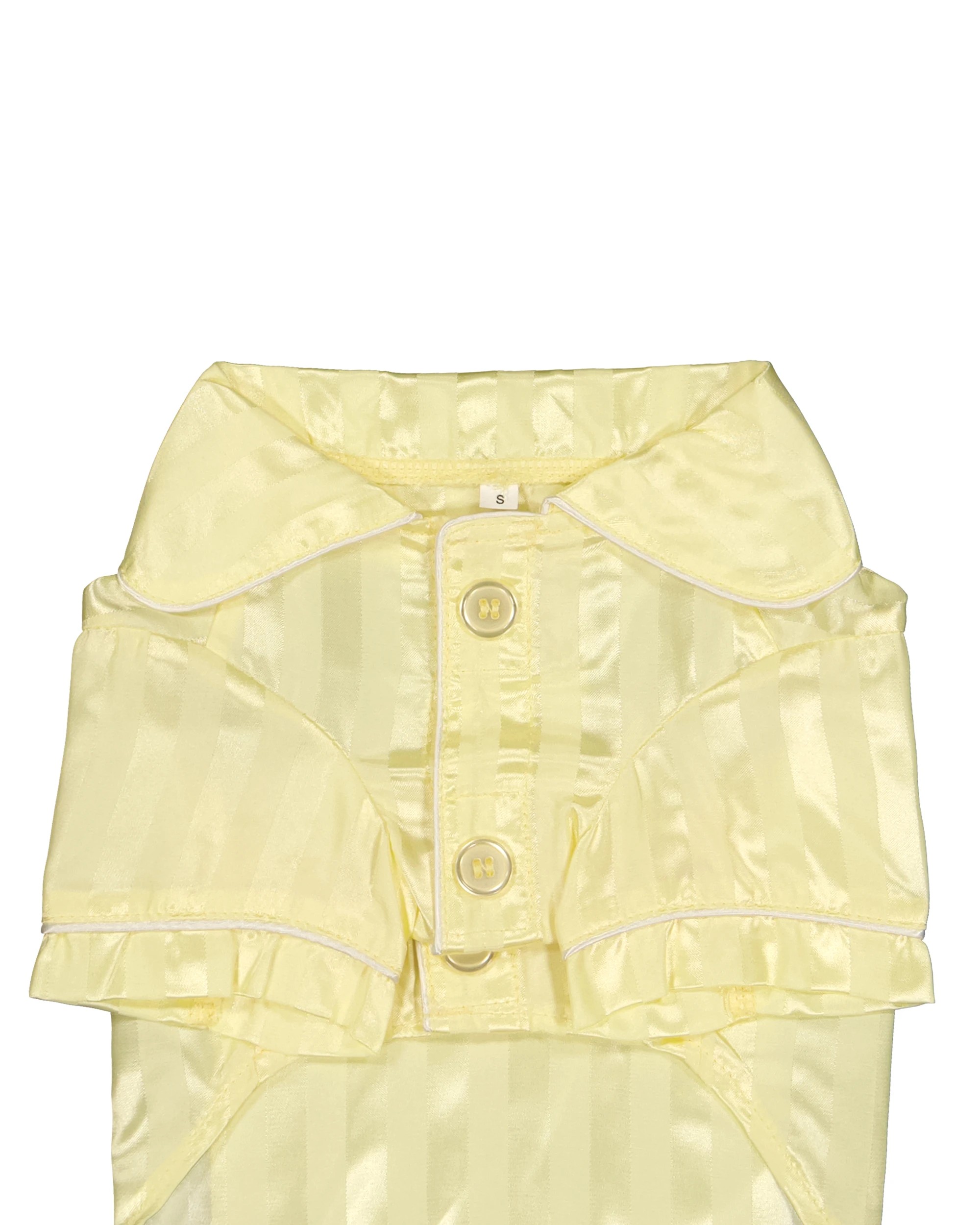 7 Pet Satin Pyjamas - Small, Yellow, 7 of 9