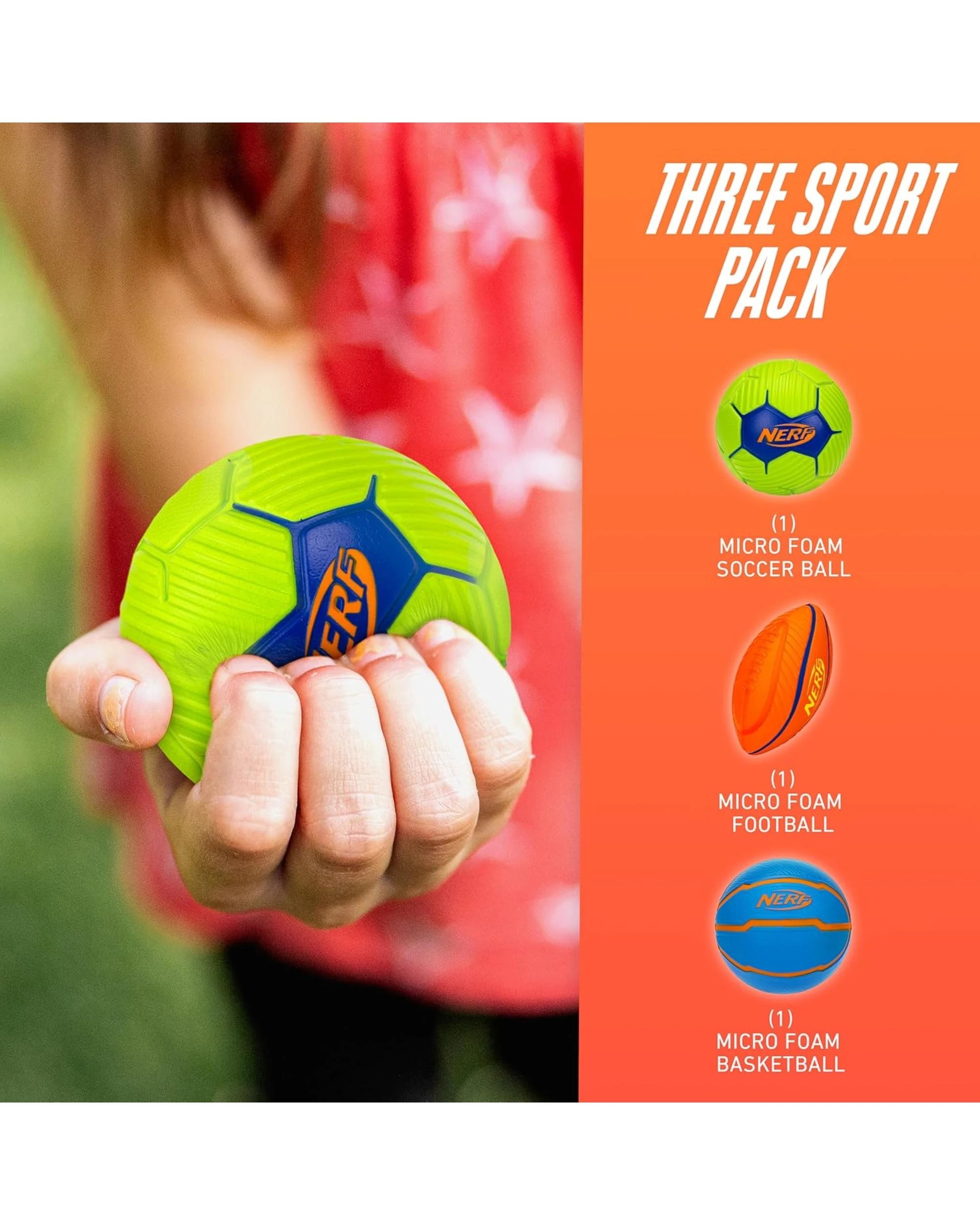 7 Nerf Micro Stress Ball 3 Pack, 7 of 8