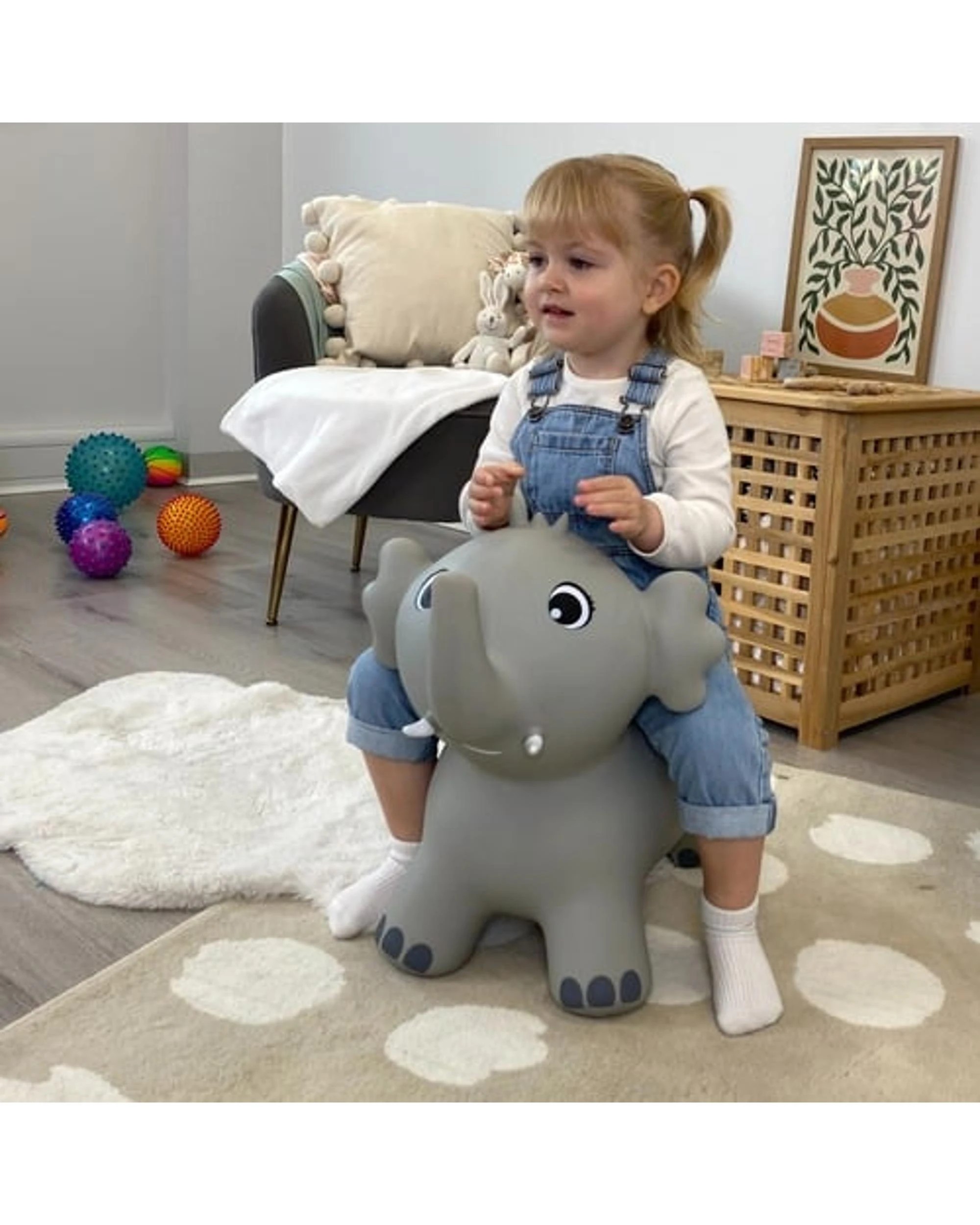 4 Happy Hopperz Grey Elephant - Grey, 4 of 5